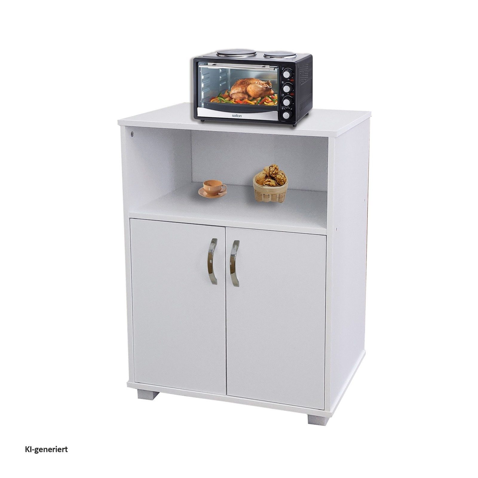 HTI-Living Hochschrank Küchenschrank Weiß Blanca (Stück, 1-St., 1 Küchenschrank) Anrichte Mehrzweckschrank