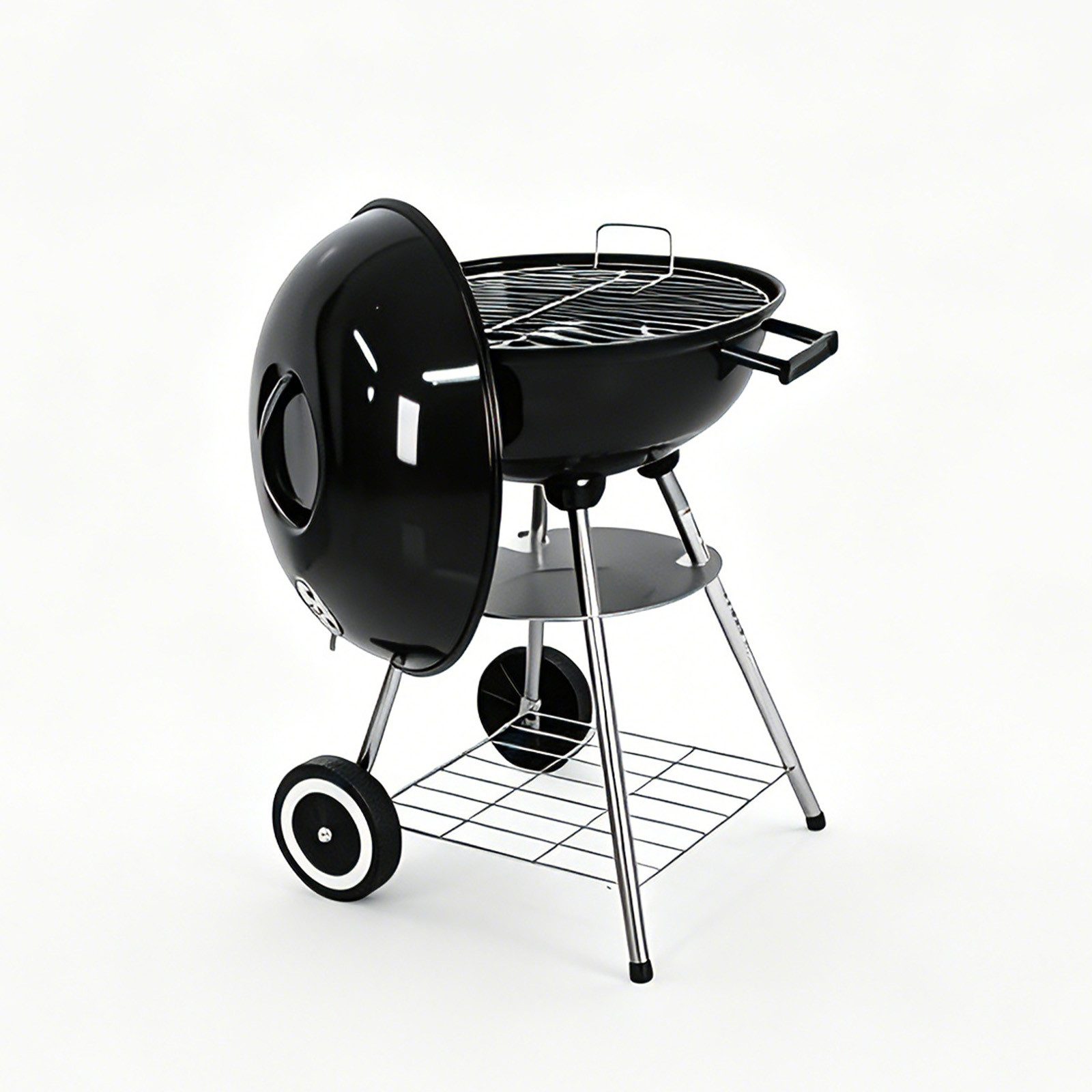 LQWELL Grillrost Barbecue Trolley Grillwagen mit Deckel (Standgrill), für alle, die gerne Familie, Freunde und BBQ-Partys – Bild 3 von 5