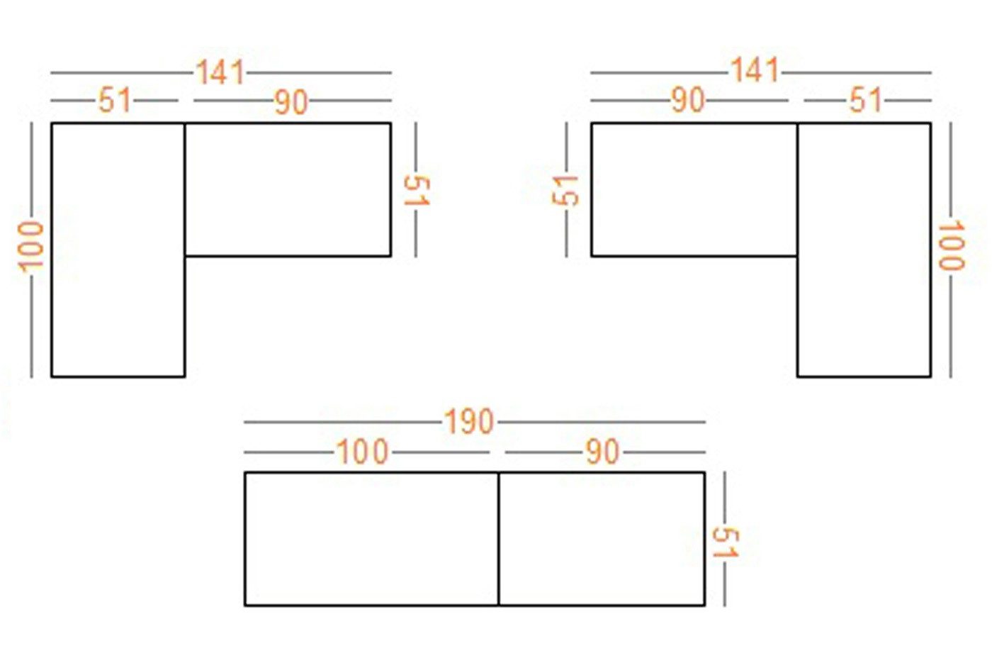 Marmex Möbel Garderoben-Set TRES SET A/B offener Kleiderschrank mit 3 Kleiderstangen 190x206x51, (2-St), begehbarer Kleiderschrank, viel Stauraum – Bild 5 von 5