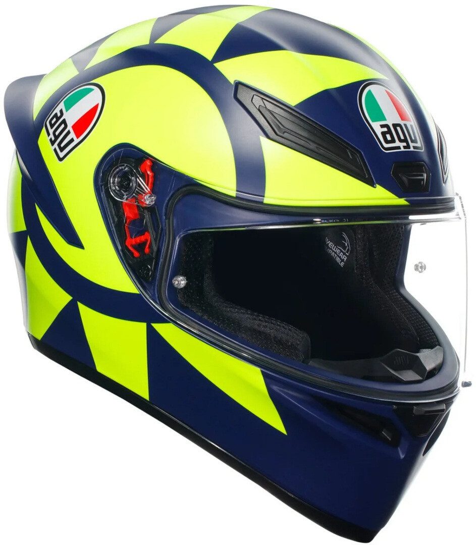 AGV Motorradhelm K-1 S Soleluna 2018 Helm, vorbereitet für Kommunikationssystem