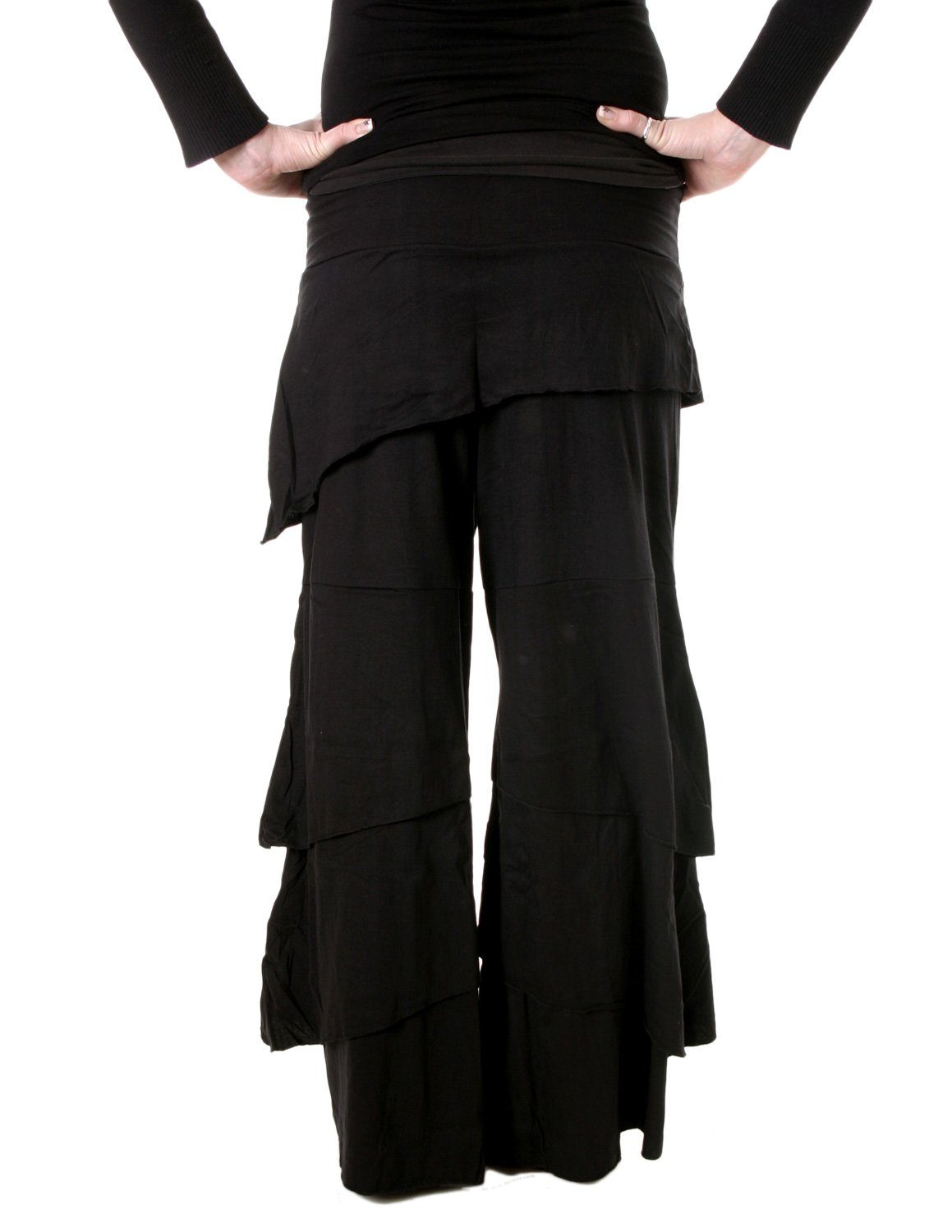 Vishes Haremshose Lagenlook Schlaghose aus Baumwolle - Kurzgröße Ethno, Goa günstig online kaufen