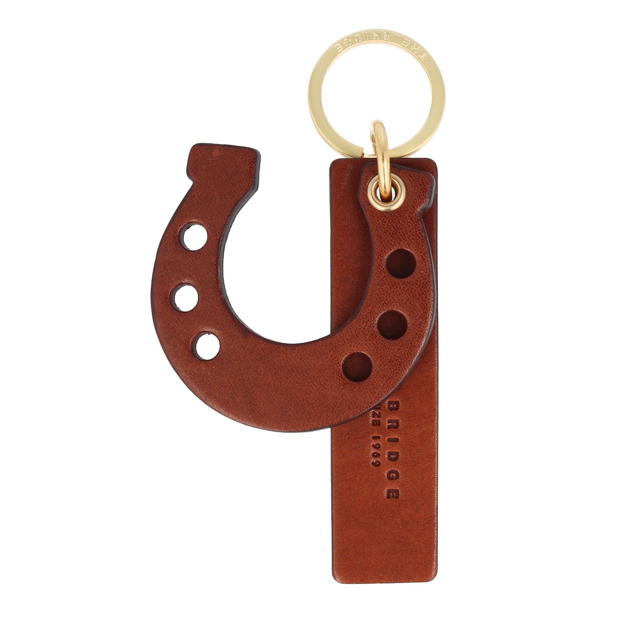 Schlüsselanhänger BRIDGE Duccio, THE Leder marrone