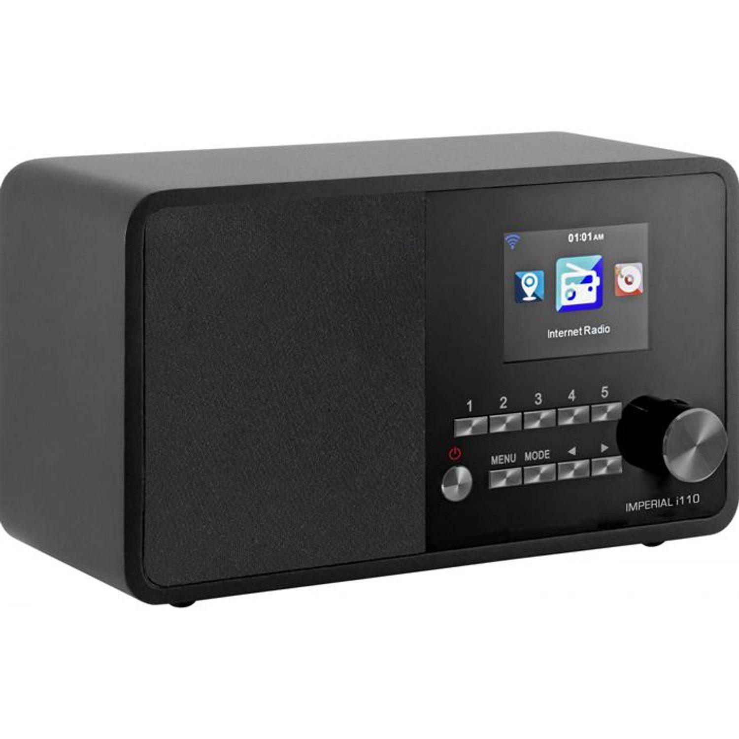 IMPERIAL by TELESTAR i110 Internetradio UPNP/DLNA Mediaplayer schwarz Internet-Radio (Internetradio, Webradio, 5 W, Steuerung über kostenlose App, Multiroom, UPnP, schwarz)