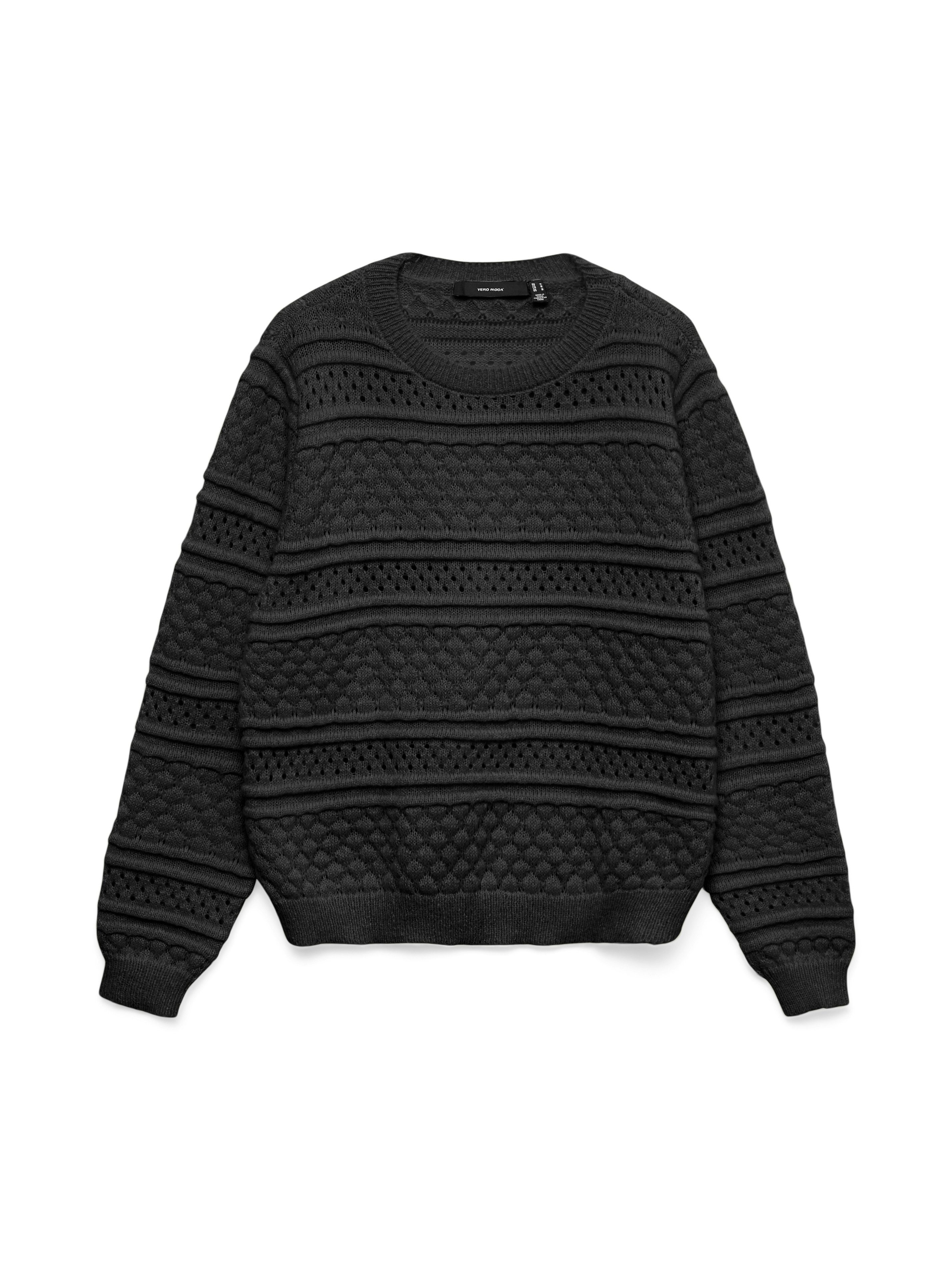 Strickpullover VMLEO LS O-NECK PULLOVER BF