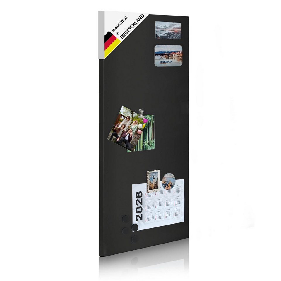 ALLboards Metallische Magnettafel KREIDETAFEL SCHWARZ 60x40cm MetalBoards Memoboard für jede Art von Magneten Magnetpinnwand + Zubehör-Set ALLboards Metallische Magnettafel KREIDETAFEL SCHWARZ 60x40cm MetalBoards Memoboard für jede Art von Magneten Magnetpinnwand + Zubehör-Set