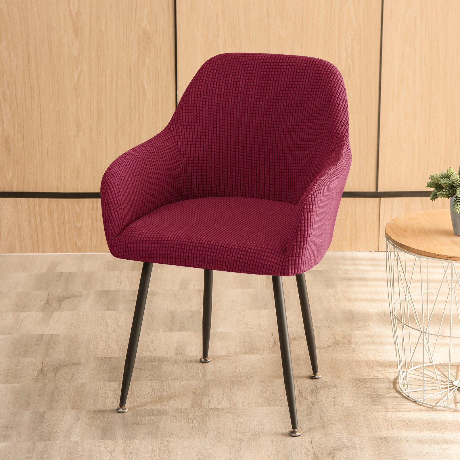 Zyronn Stuhlhusse Stretch Stuhlhussen-Bezüge Mit Armlehne, Stuhlhusse – Bild 5 von 5