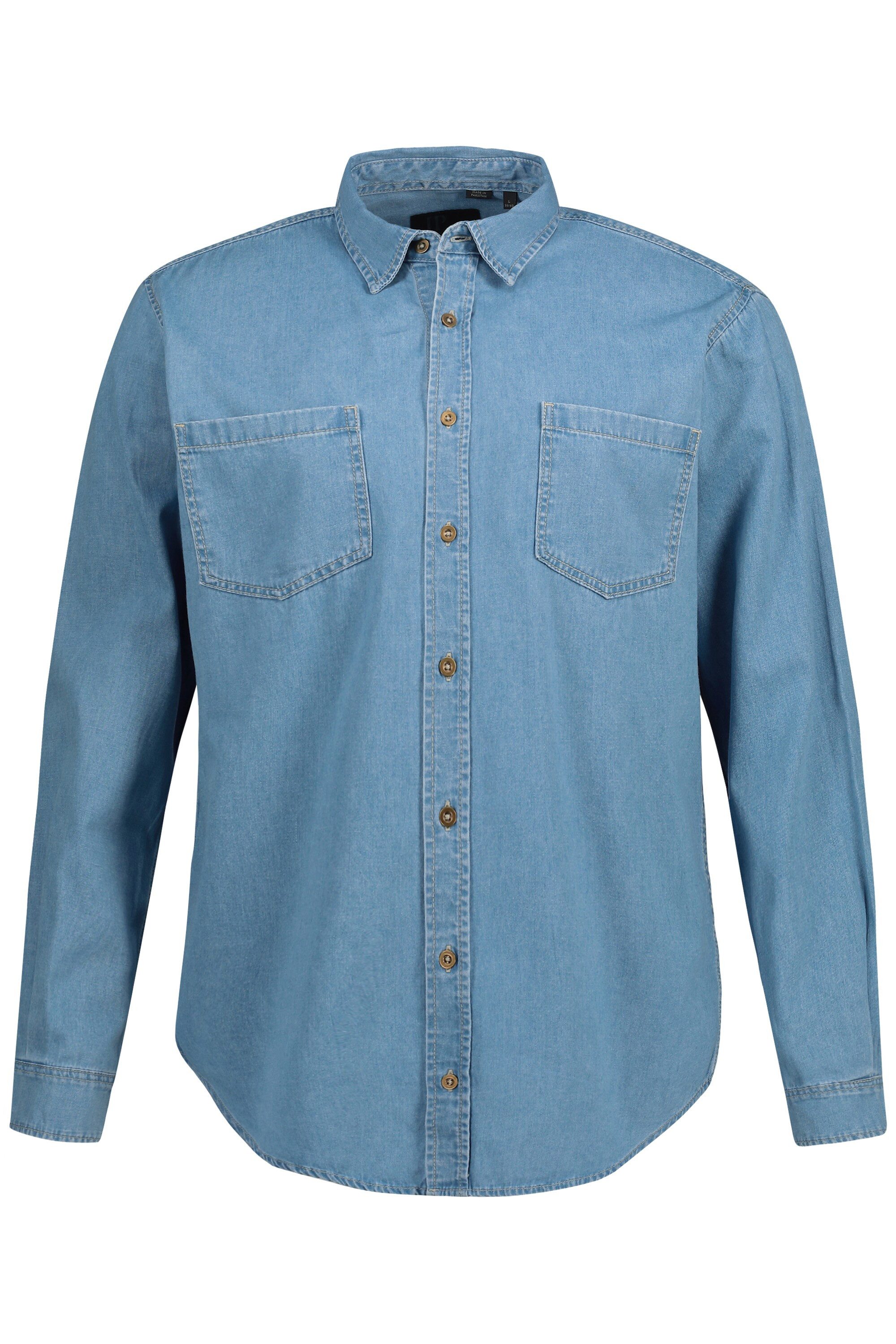 JP1880 Businesshemd Jeanshemd Langarm Kentkragen Modern günstig online kaufen