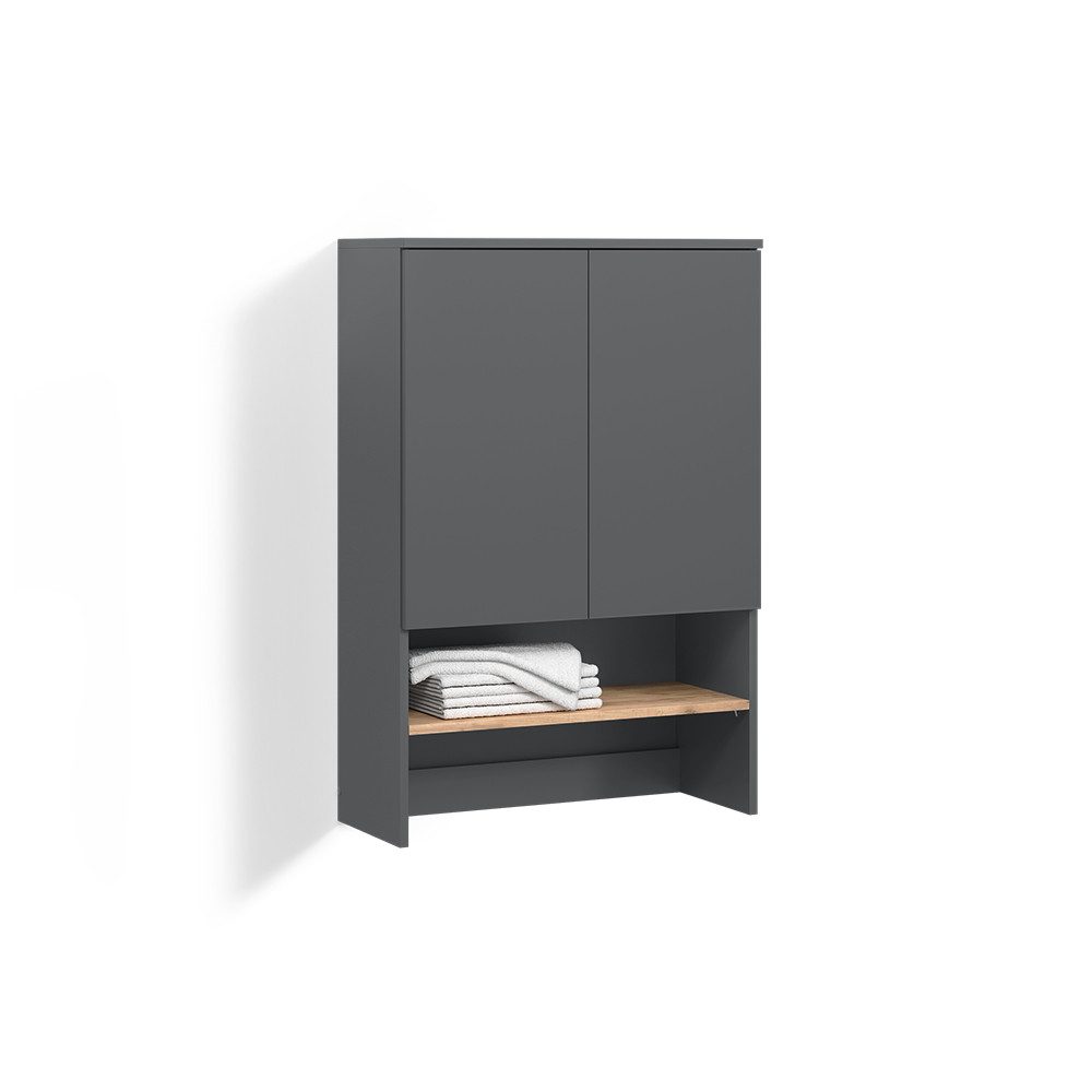Livinity® Waschmaschinenumbauschrank Paolina, Anthrazit/Goldkraft Eiche, 68 x 100.4 cm (1-St)