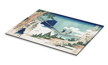 Posterlounge XXL-Wandbild Katsushika Hokusai, Hängebrücke zwischen Hida und Etchu, Wohnzimmer Malerei