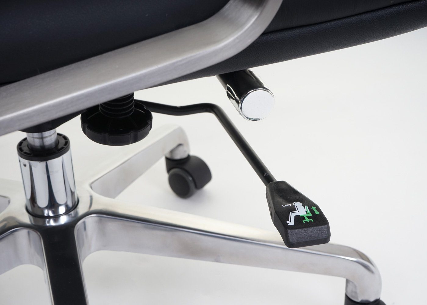 Sitz- und MCW MCW-A57, Schreibtischstuhl Wippmechanik geformte einstellbar, Rückenfläche Ergonomisch