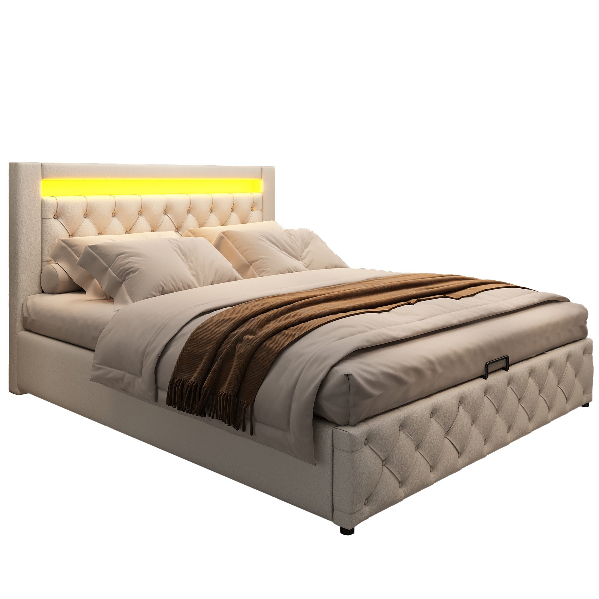 REDOM Polsterbett Polsterbett Doppelbett Stauraumbett Bett günstig online kaufen