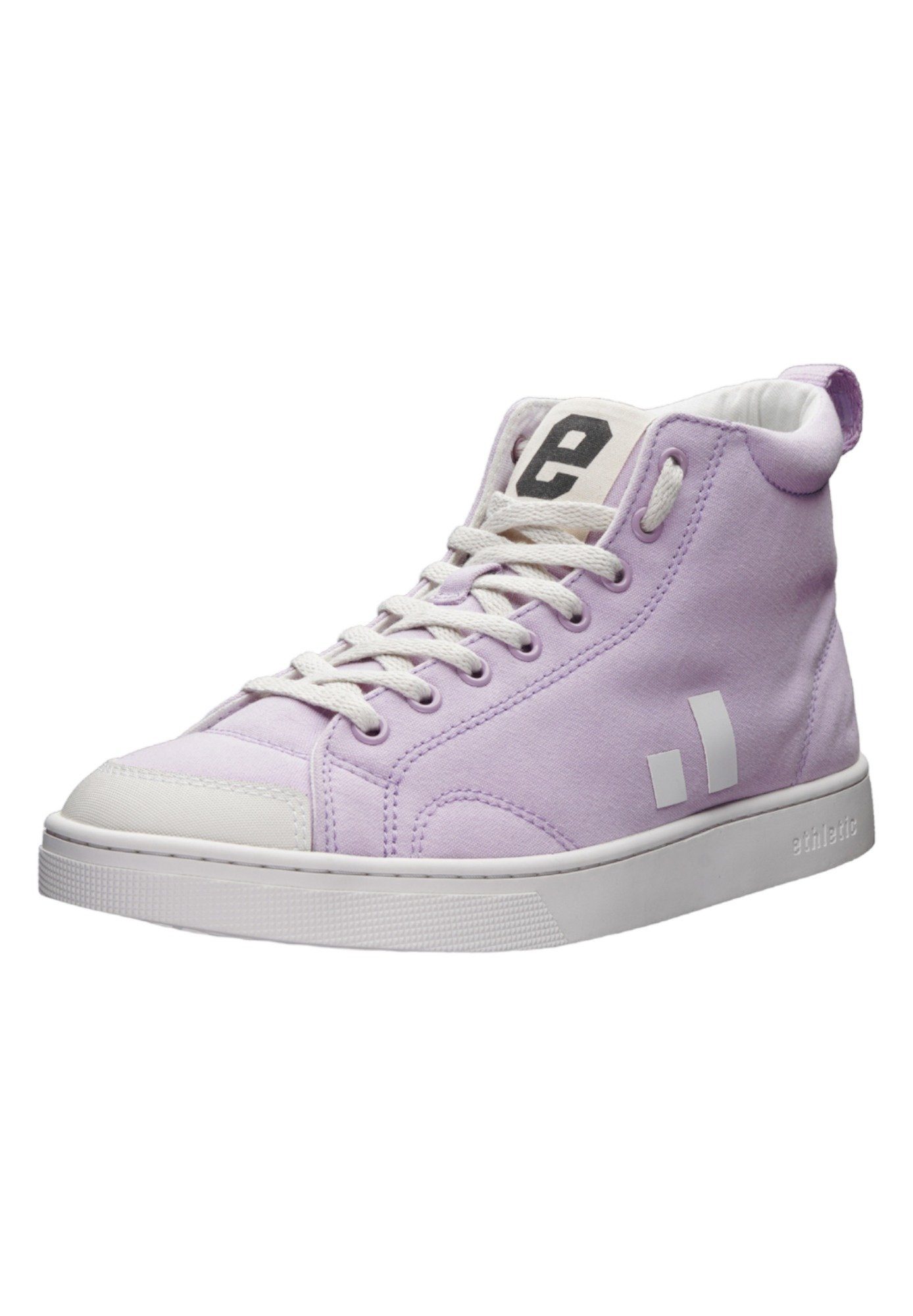 ETHLETIC Active Hi Cut Sneaker Fairtrade Produkt Lavender Pink - Just White