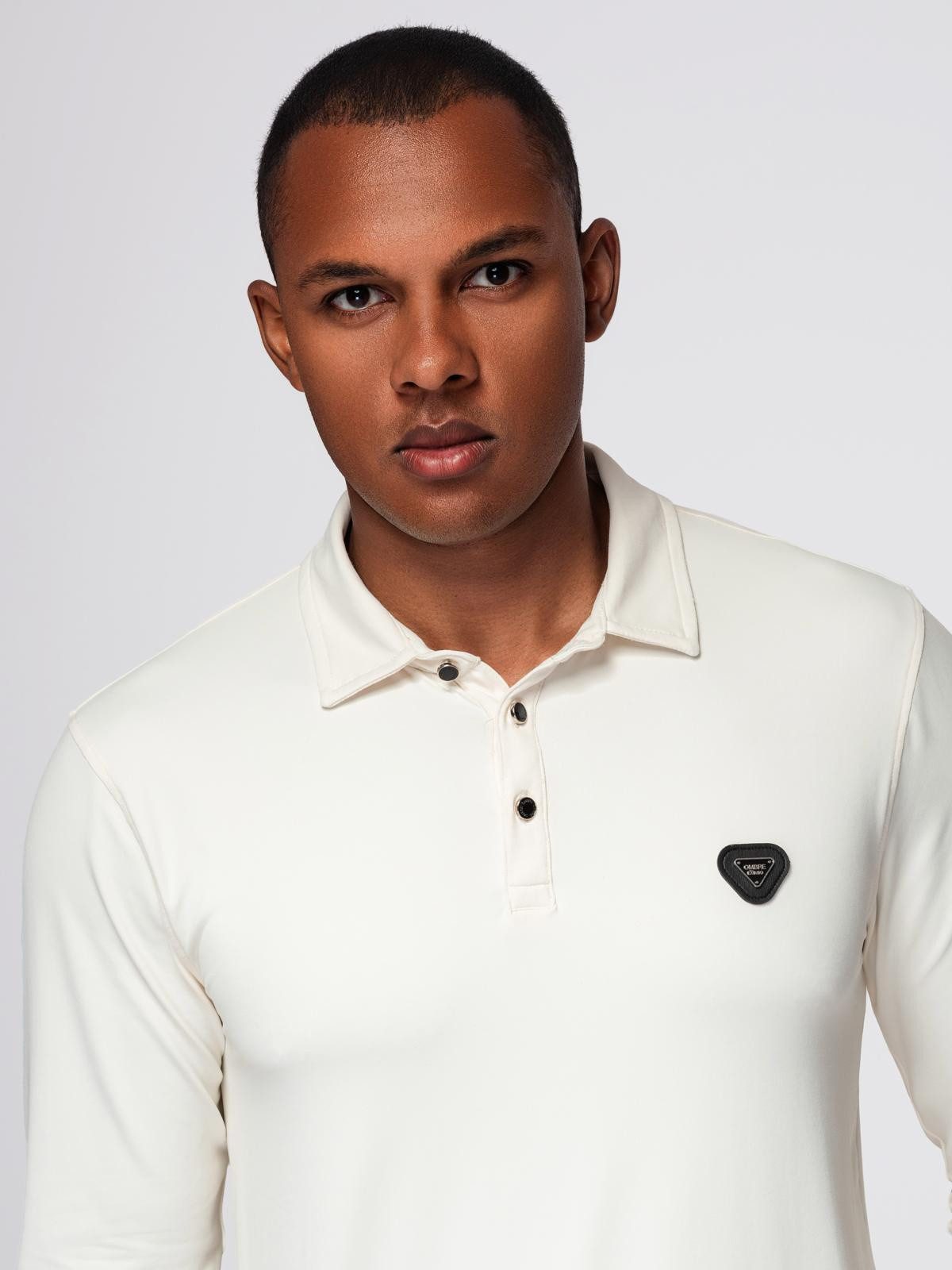 OMBRE Langarm-Poloshirt Polo-Shirt mit langen Ärmeln günstig online kaufen