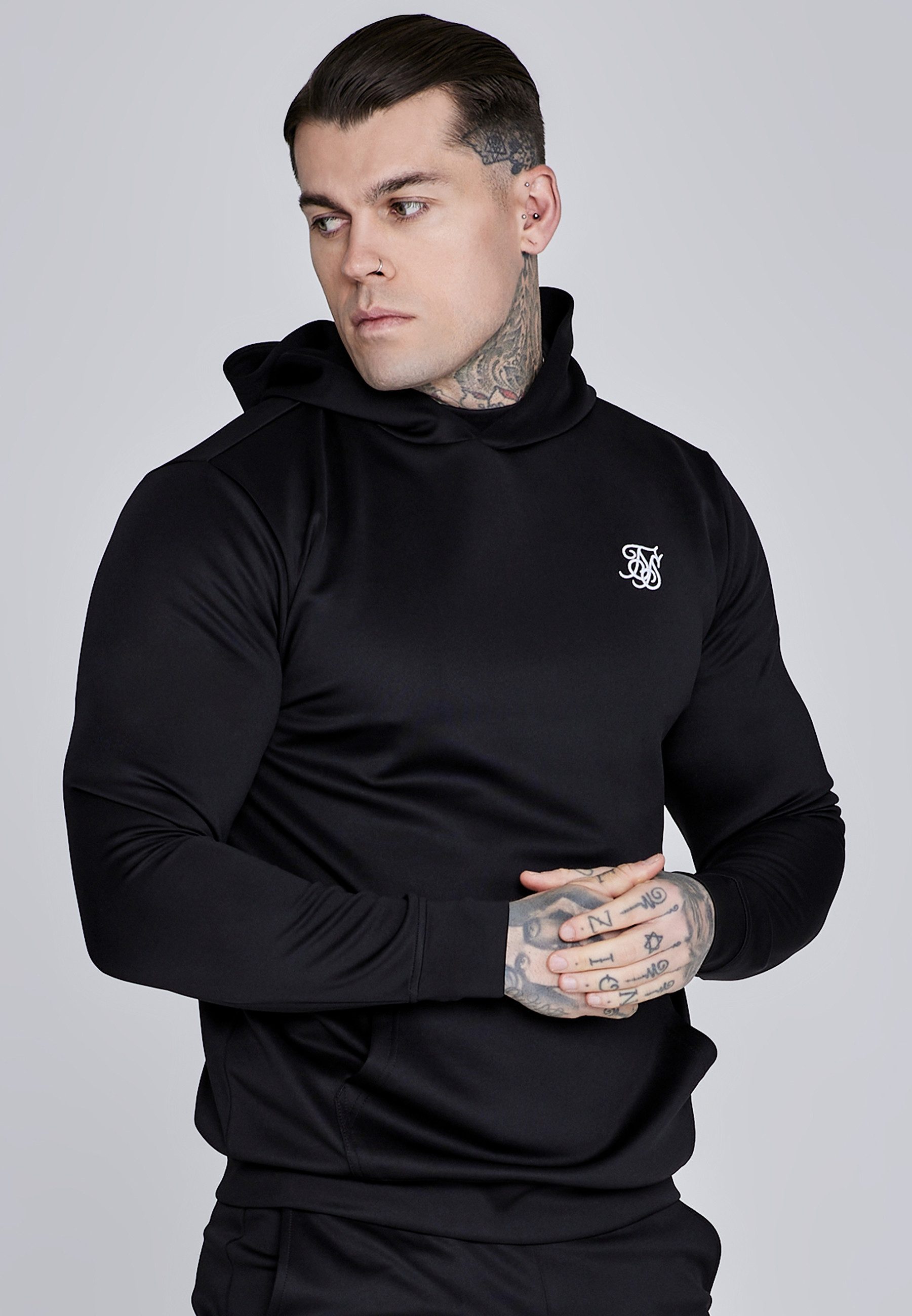 Siksilk Hoodie SikSilk Herren-Essentials-Hoodie aus Polyester