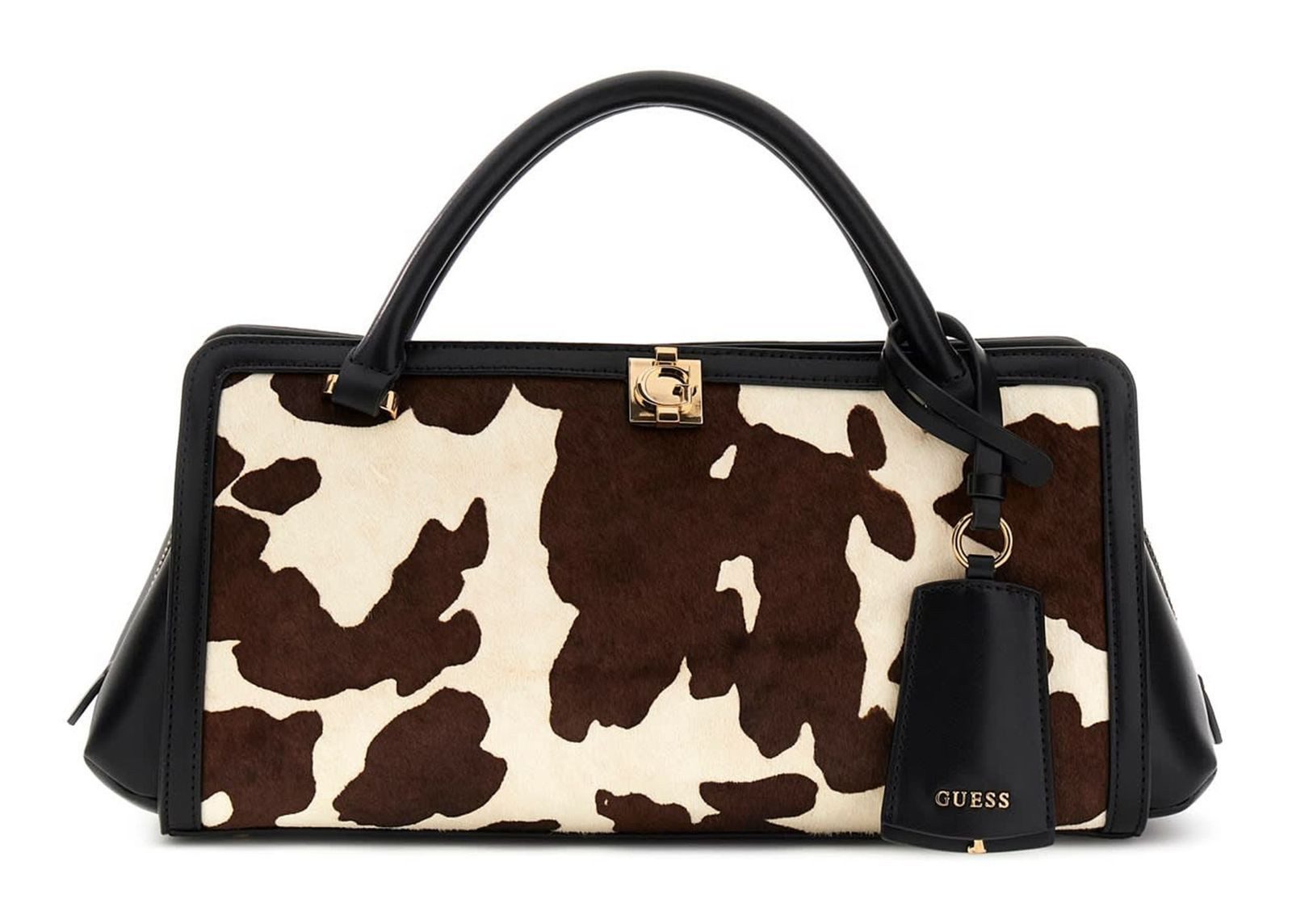 Guess Umhängetasche Girlfriend Satchel, aus echtem Rindsleder