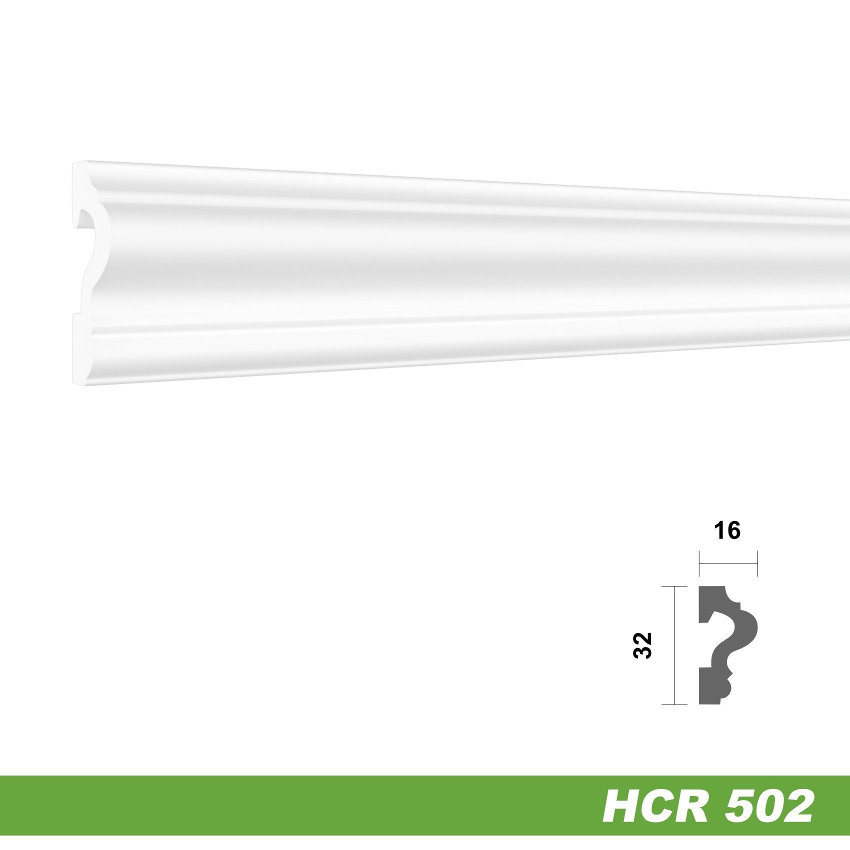 Hexim Zierleiste HCR502, 2 Meter / günstig online kaufen