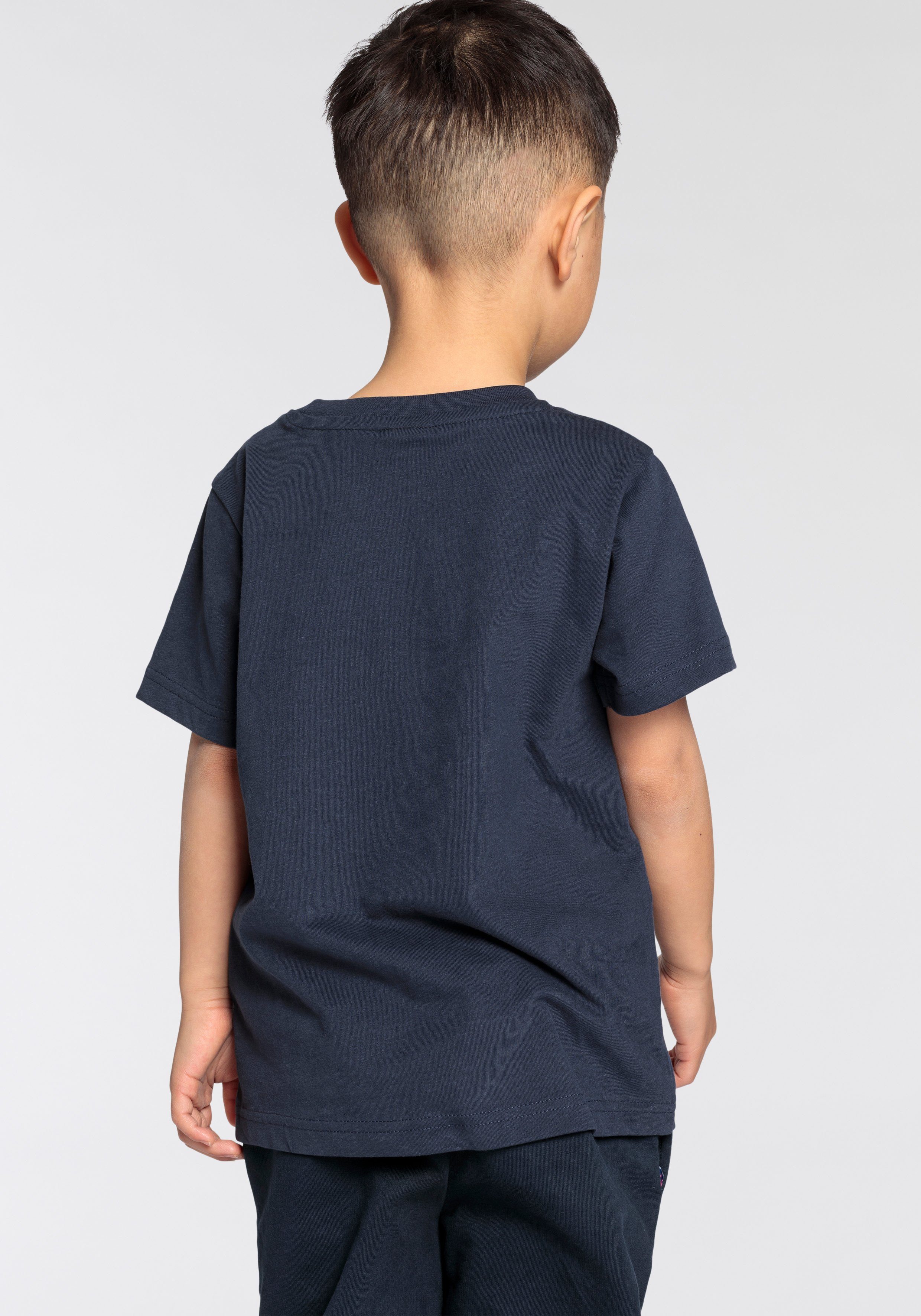 KIDSWORLD T-Shirt RAKETE Kurzarm, Basic-Passform, mit trendigem Druck, Rundhalsausschnitt