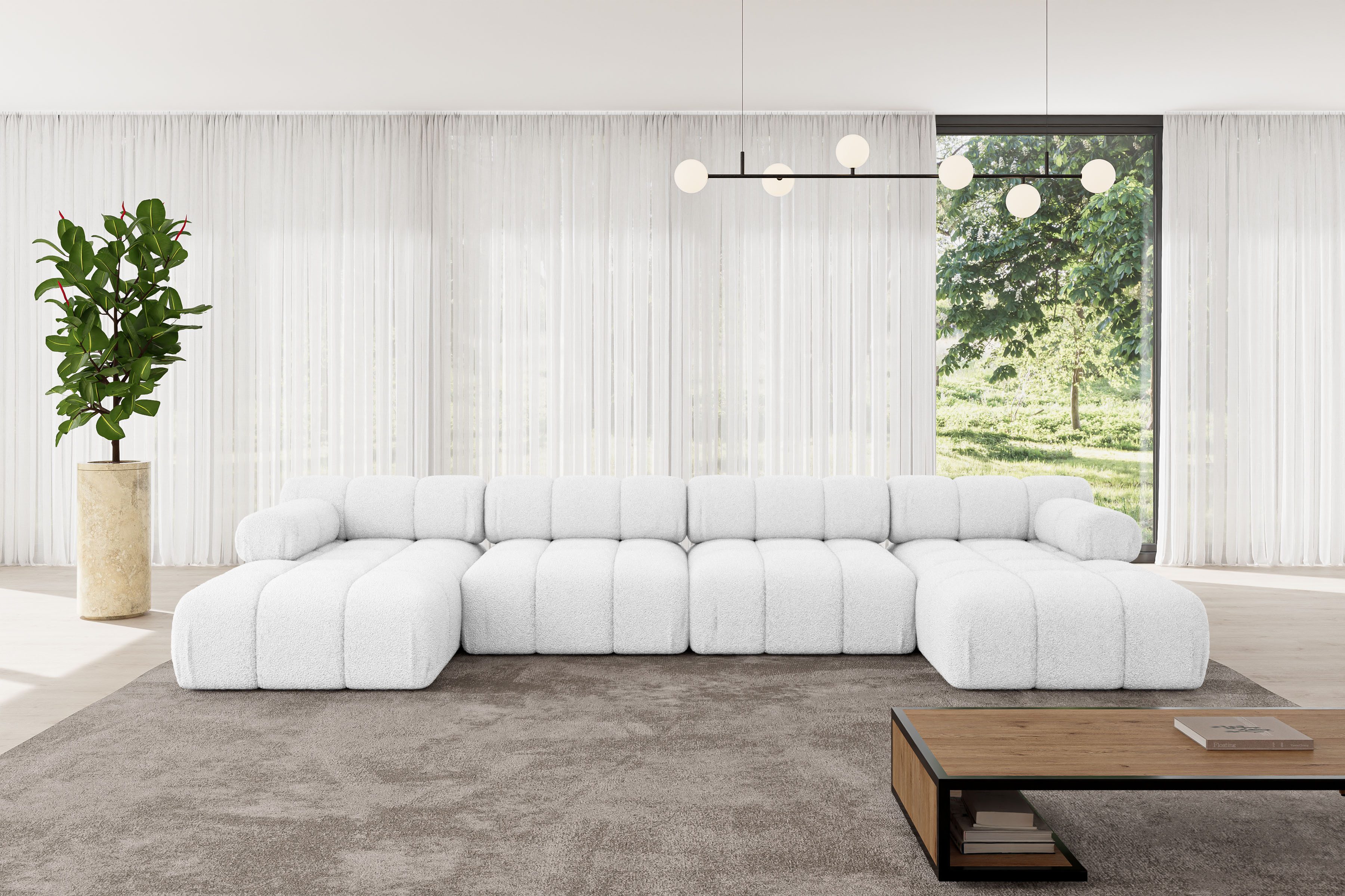 ALTDECOR Wohnlandschaft Tesso-U2, Corner Sofa U-Form günstig online kaufen
