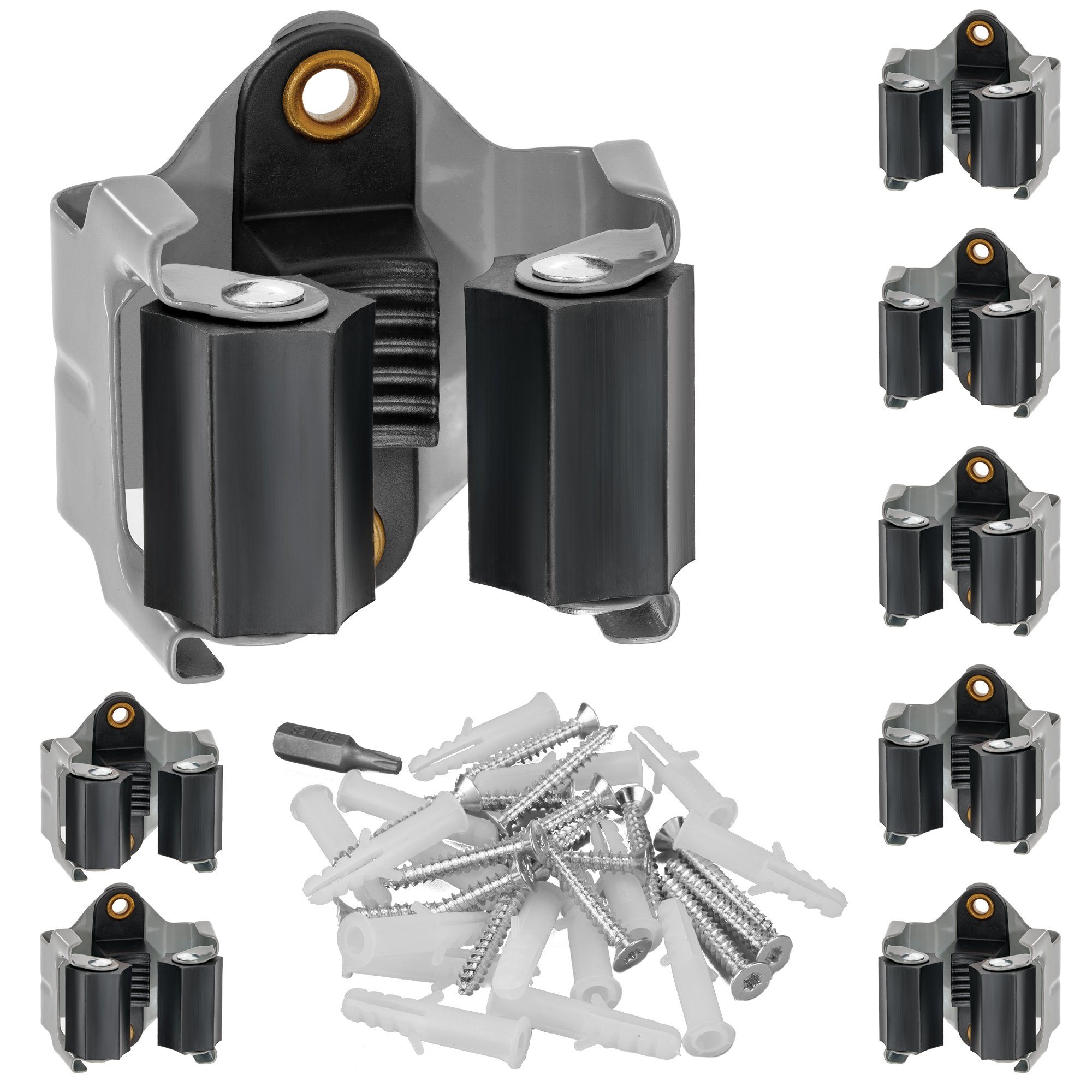 ECENCE Gartengerätehalter 8x Gerätehalter Besenhalter Gartengerätehalter günstig online kaufen