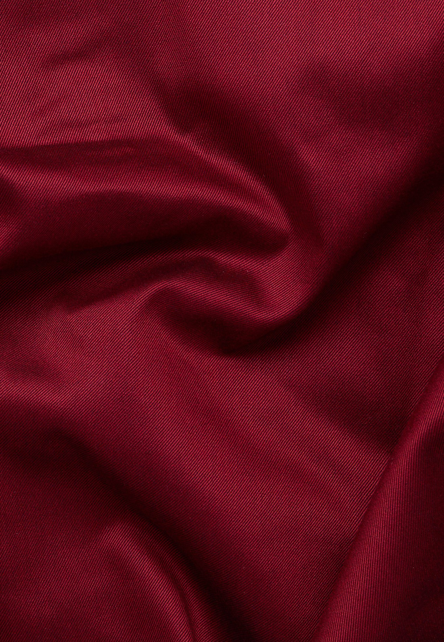 Eterna Langarmhemd rubinrot SLIM FIT
