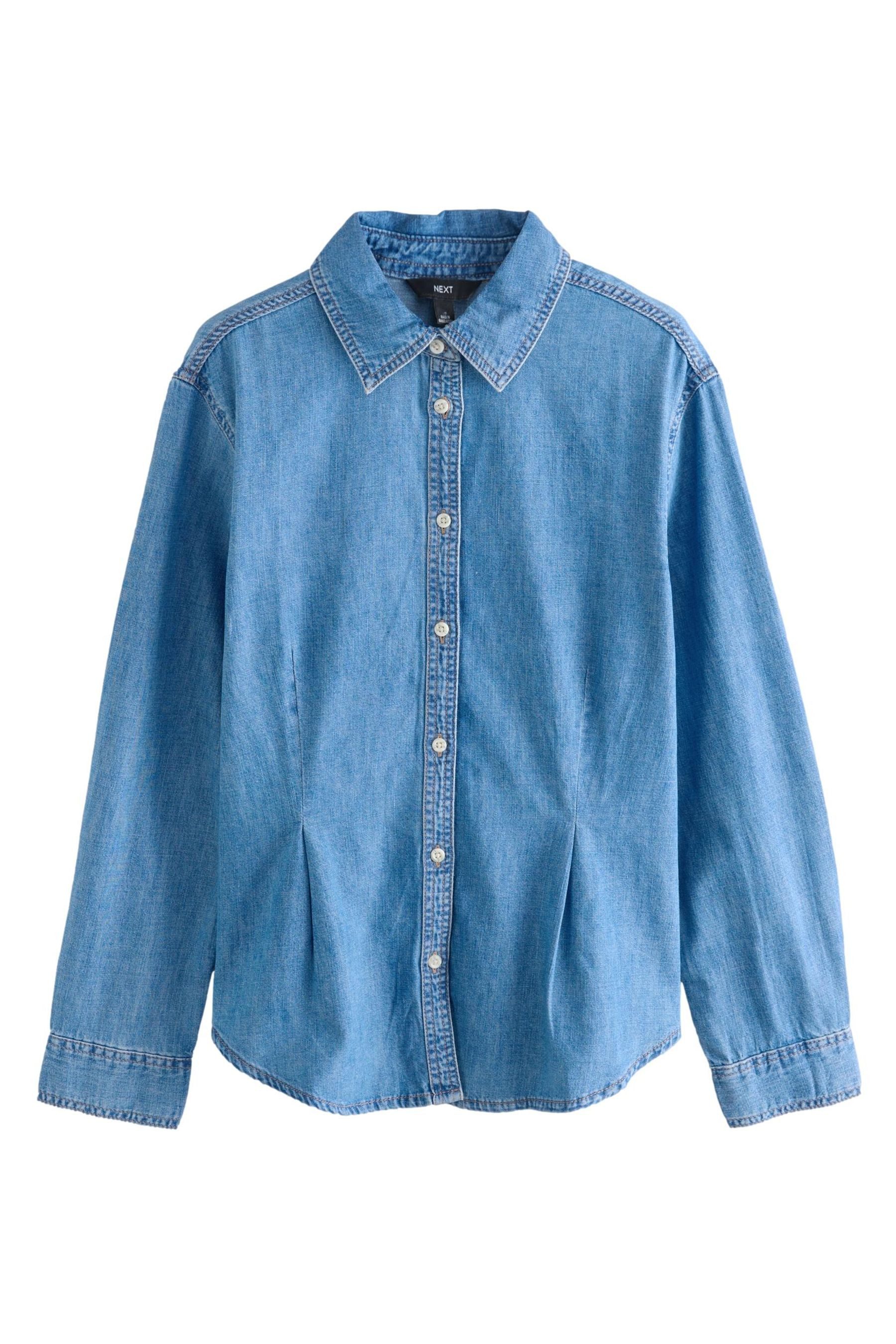 Next Jeanshemd Tailliertes Jeanshemd aus 100 günstig online kaufen
