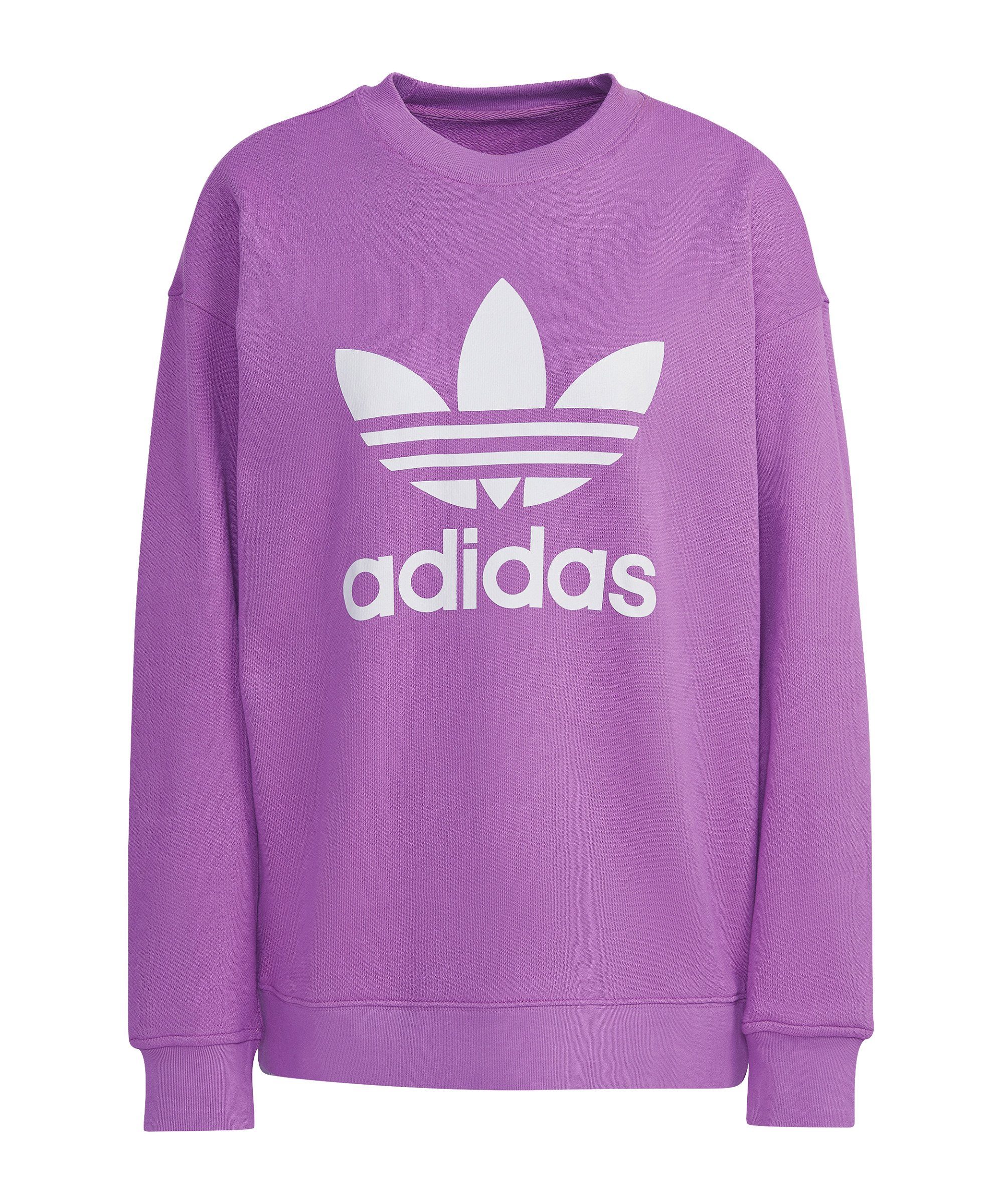 adidas Originals Sweater Trefoil Sweatshirt Damen lila
