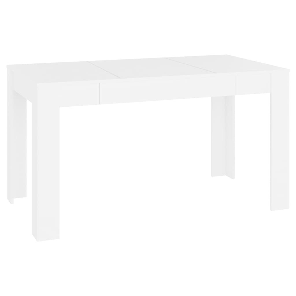 furnicato Esstisch Weiß 140x74,5x76 cm Holzwerkstoff günstig online kaufen