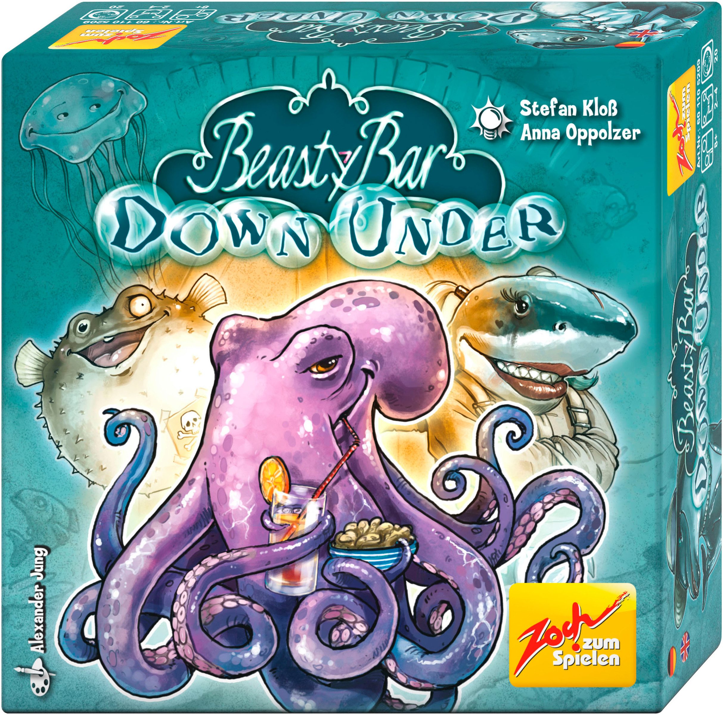 Zoch Spiel Beasty Bar - Down Under, Kartenspiel, Made in Germany
