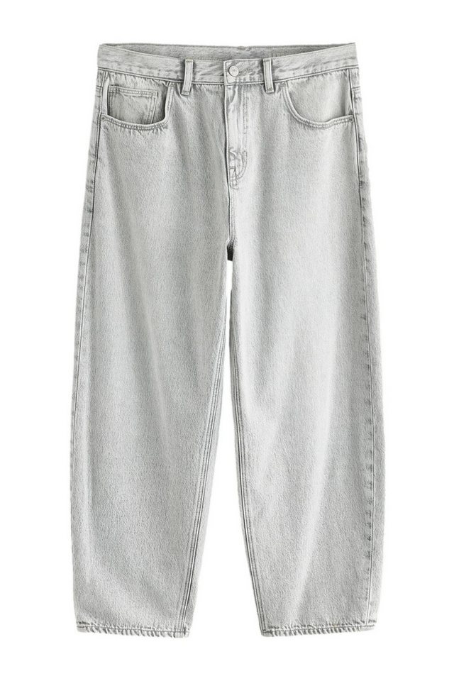 Next Weite Jeans Balloon Fit Jeans mit gedrehtem Saum (1-tlg)