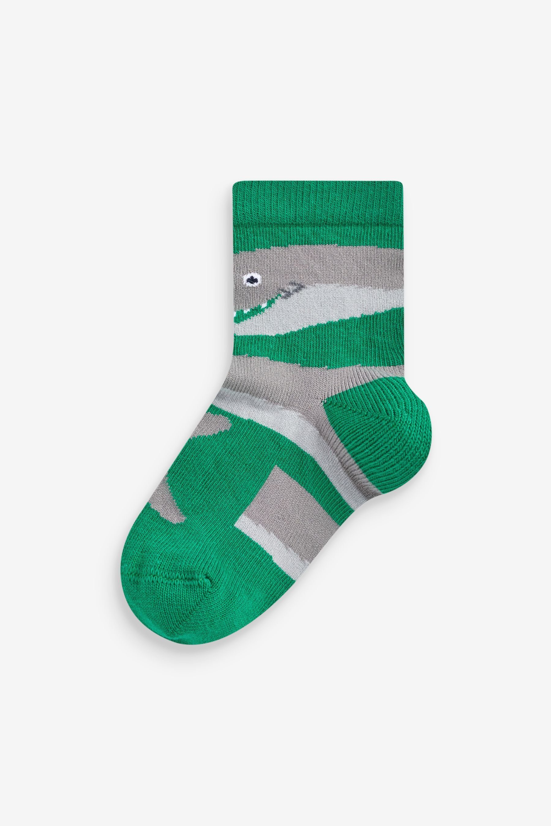 Kurzsocken hohem Next Socken mit Animal Baumwollanteil, 7er-Pack Red/Blue/Green (1-Paar)
