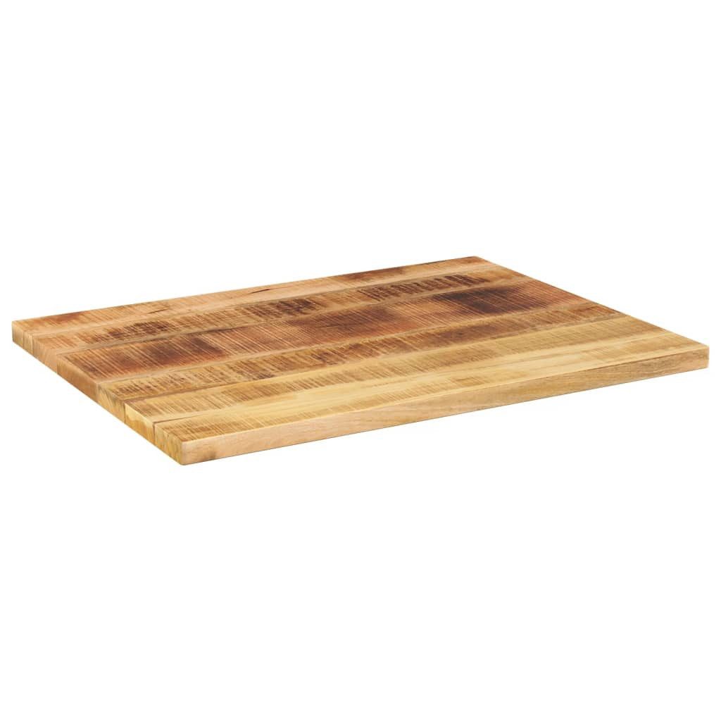 vidaXL Tischplatte Tischplatte 90x50x3,8 cm Rechteckig Raues Massivholz (1 St)