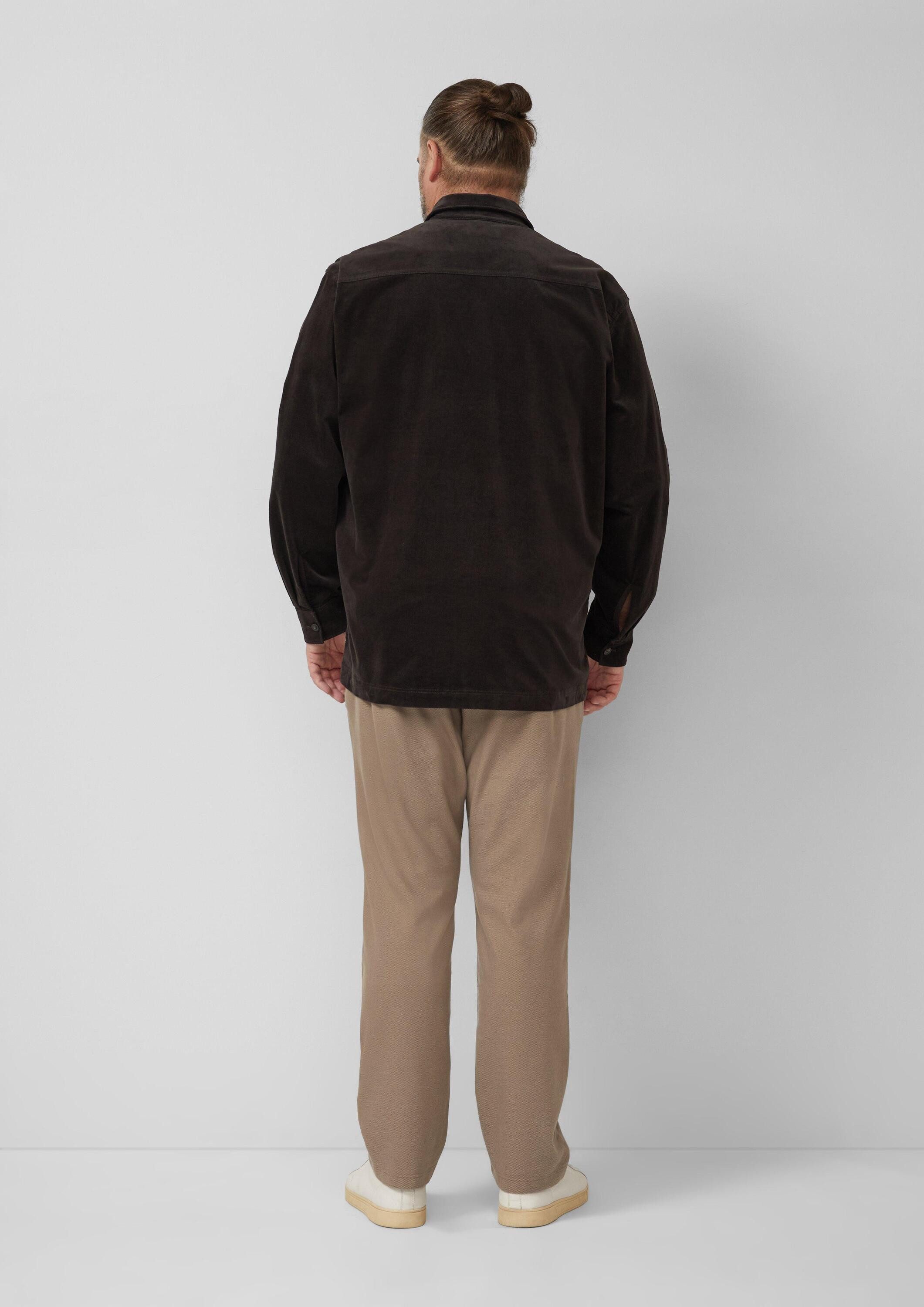 s.Oliver Langarmhemd Hemd Overshirt aus diagonalem Feincord