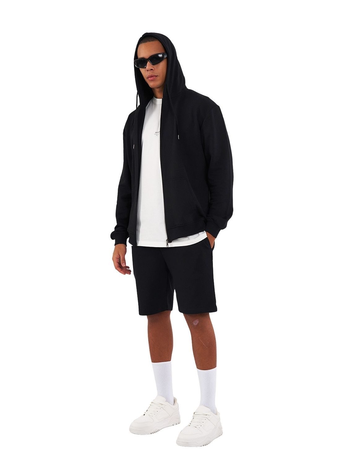 COMEOR Kapuzensweatjacke Herren Zip-Hoodie Kapuzenjacke Sweatshirt mit Reißverschluss