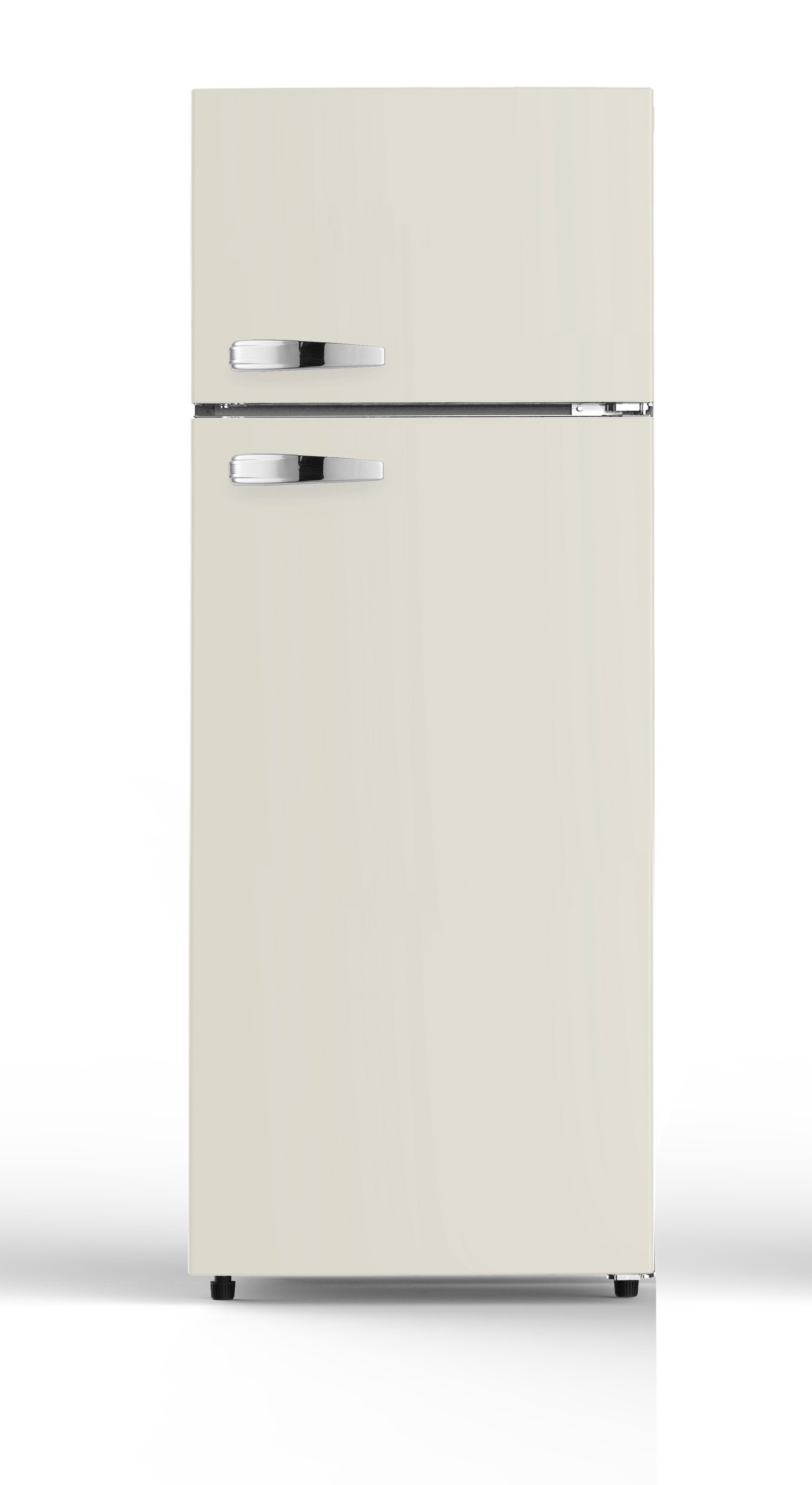 PKM Kühl-/Gefrierkombination GK210-2 CR, 143,0 cm hoch, 54 cm breit, Retro Design