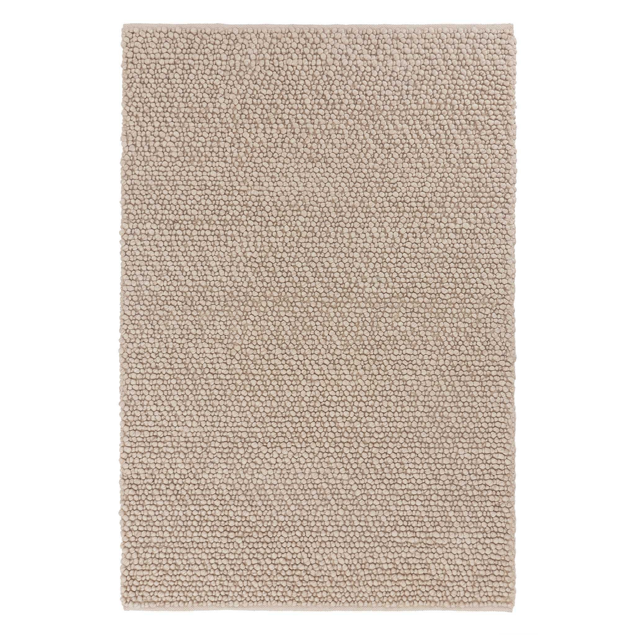 Wollteppich Teppich Ravi Mix 170x240 cm - 70% Wolle, Creme, Urbanara, Rechteckig, Höhe: 15 mm, handgewebter Wollteppich mit unterschiedlich hohem Schlingen-Flor