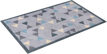 Teppich Triangles, wash+dry by Kleen-Tex, rechteckig, Höhe: 9 mm
