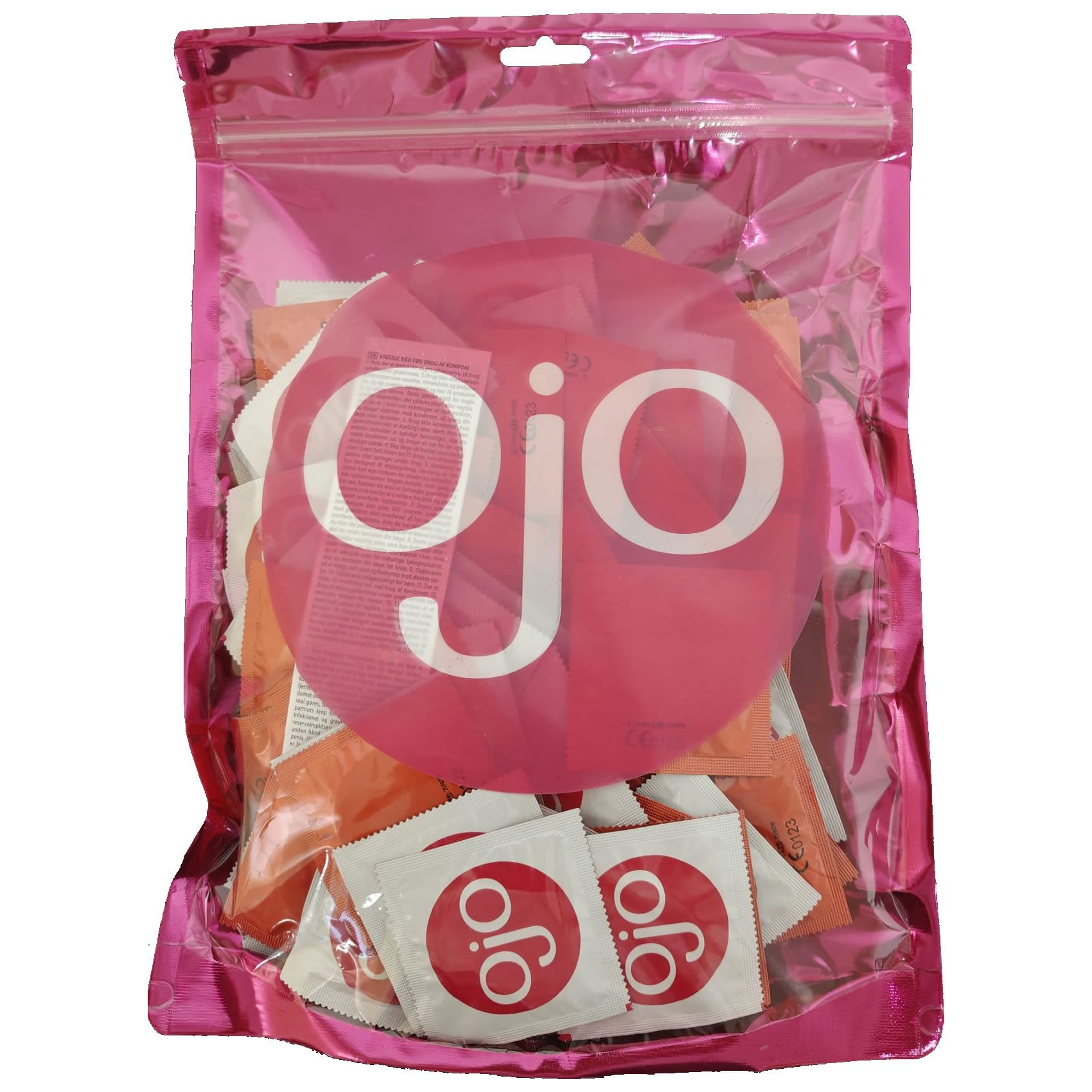 OJO Kondome Strawberry Rush Packung mit, 100 St., Red Basic Condoms