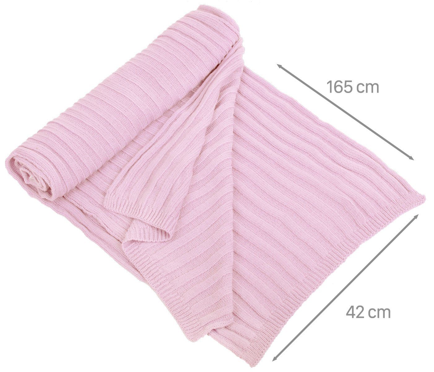 Faera für rose und Strick Winterschal Strickschal Schal Strickschal, Winter Herren Damen (1-St),