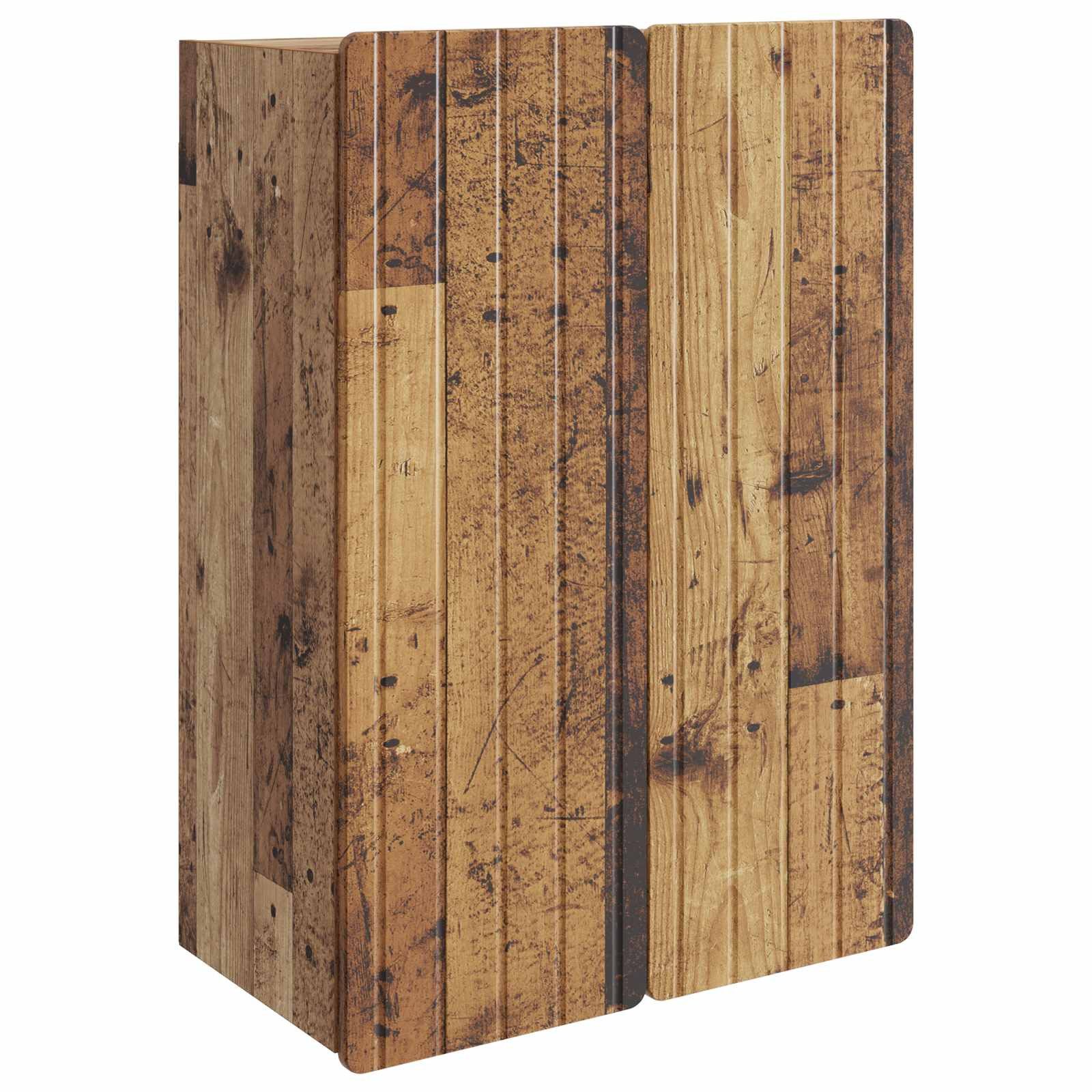 vidaXL Schranksystem Wandschrank Altholz 66 x 34,5 x 92 cm Holzwerkstoff (1-St)