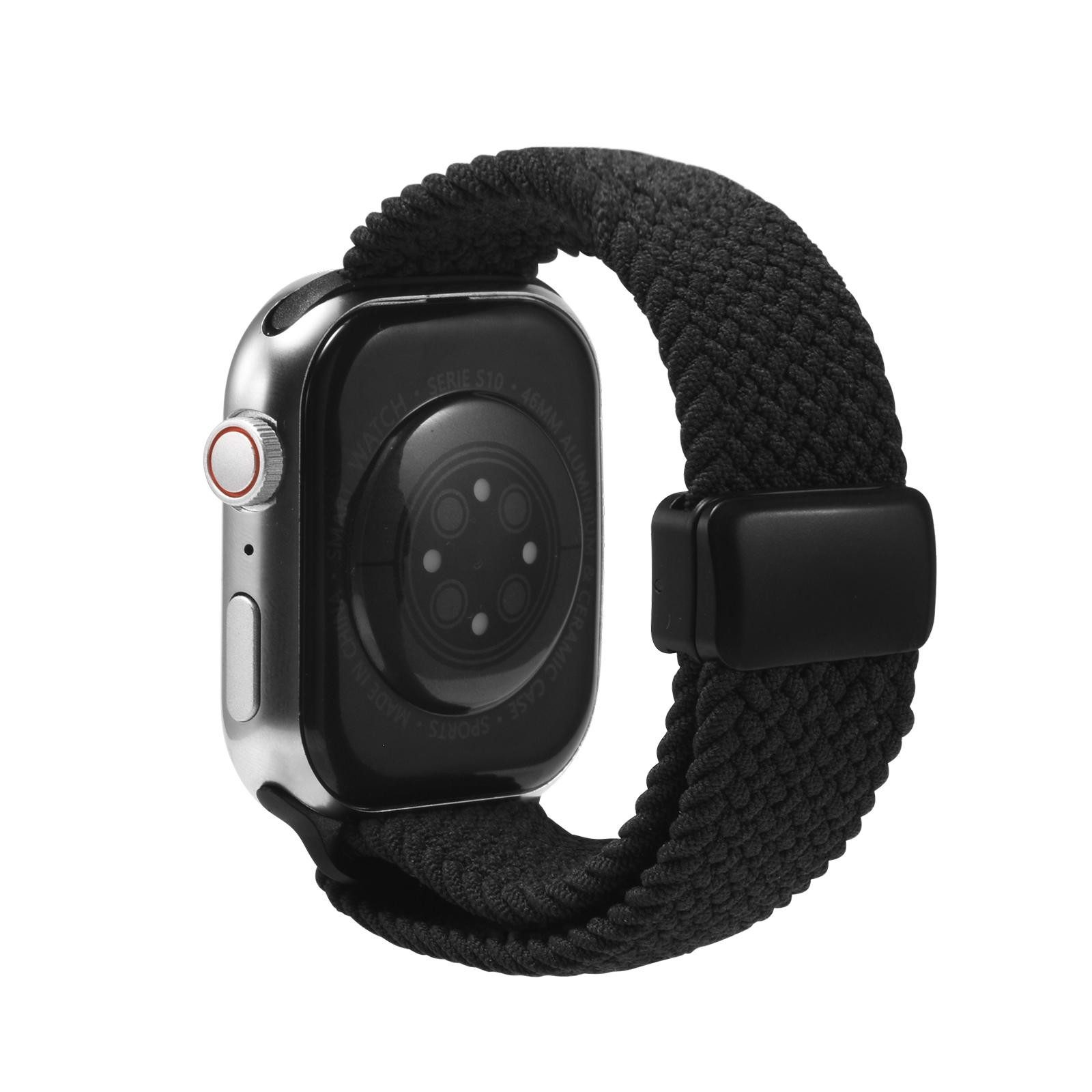 CoolGadget Smartwatch-Armband Fitnessarmband aus Nylon iWatch, für Apple Watch 1 - 6 7 8 9 10 11 SE 1 2 3 Ultra 1 2 3 42 44 45 49 mm