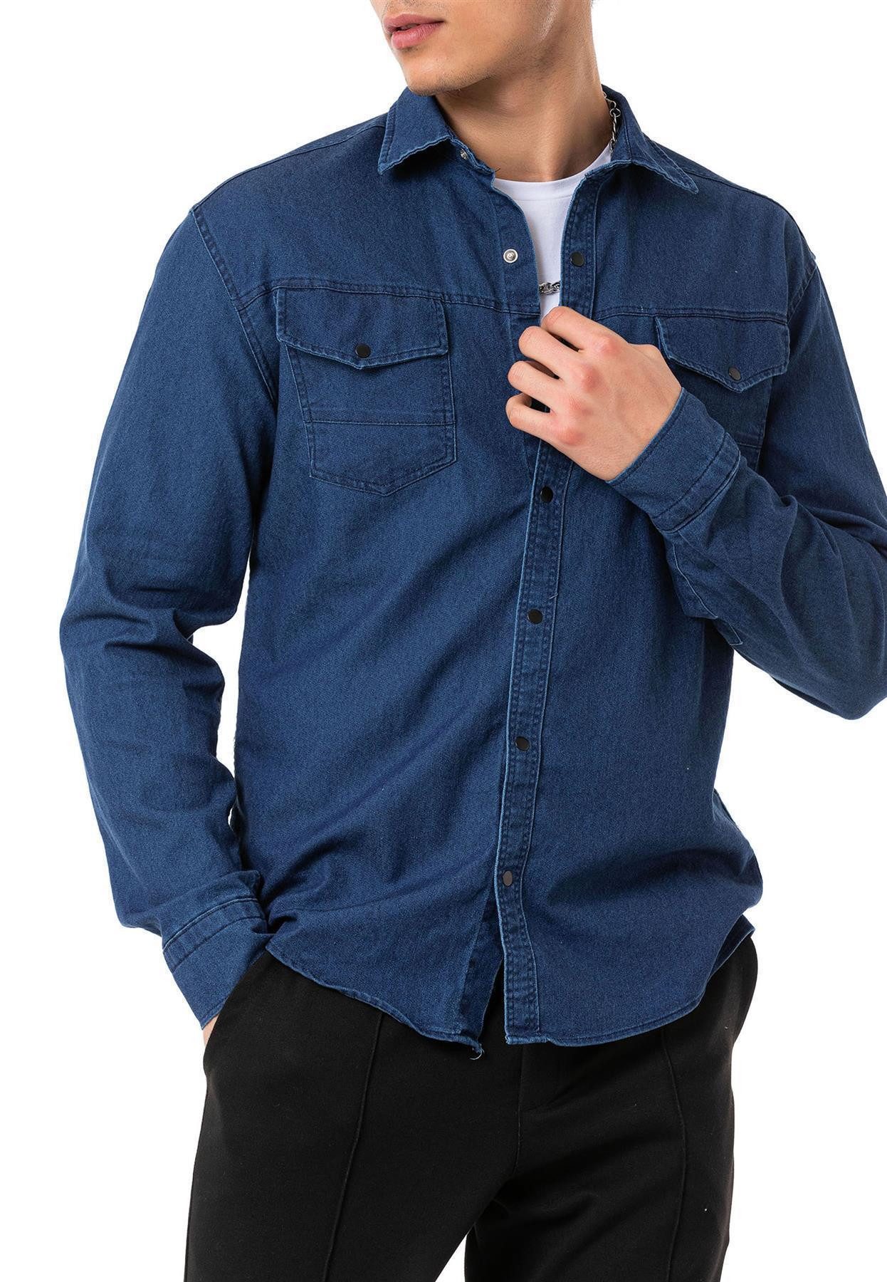 RedBridge Jeanshemd Premium Denim Hemd günstig online kaufen