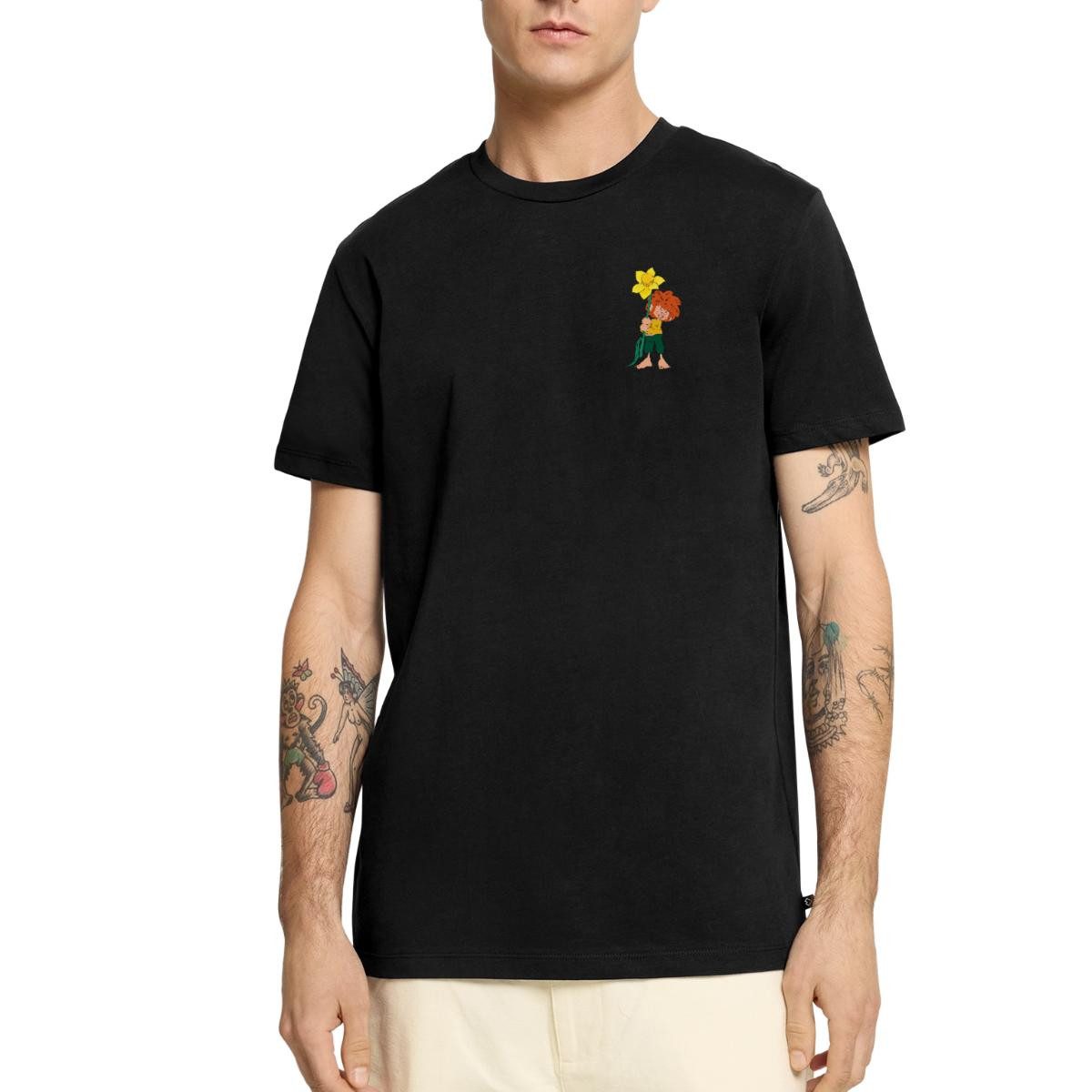 Spreadshirt T-Shirt Pumuckl Design Mit Gelber Blume Männer Premium T-Shirt günstig online kaufen