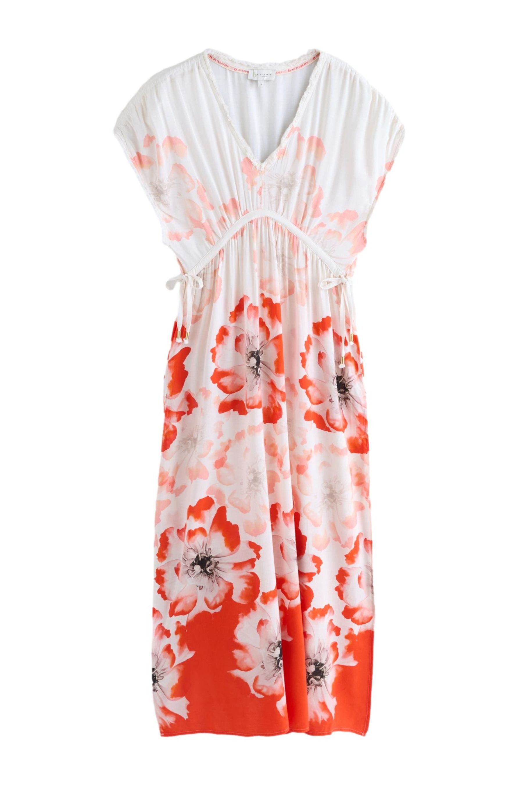 Strandkleid B by Ted Baker Geblümtes Strandkleid aus Leinenmix