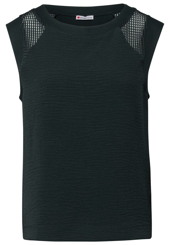 STREET ONE Shirttop mat-mix top w.mesh günstig online kaufen