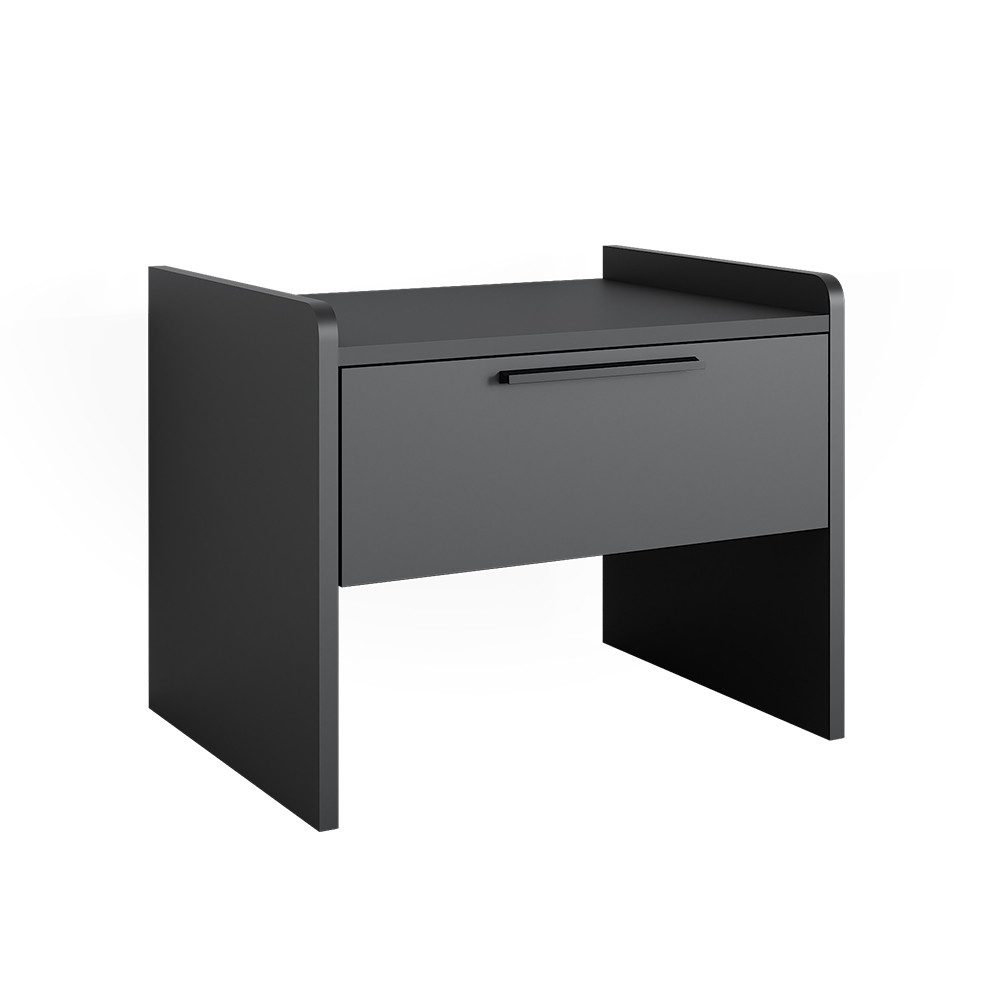 Vicco Sitzbank Roman, Anthrazit, 53.5 x 41.1 cm mit 1 Schublade (1-St)