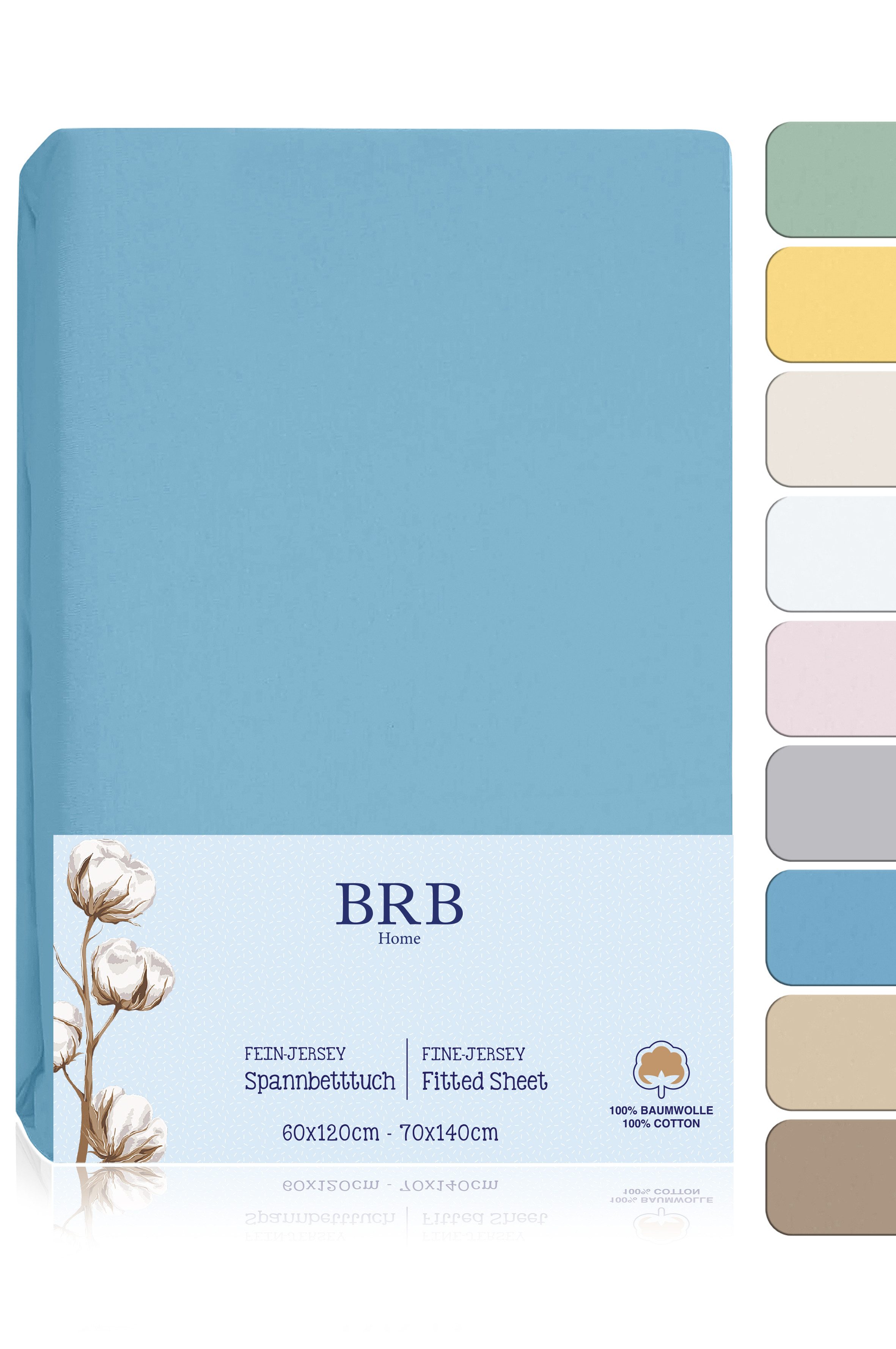 BRB HOME Spannbettlaken 60x120 für Baby, Bettlaken, Jersey für Babybett & K günstig online kaufen