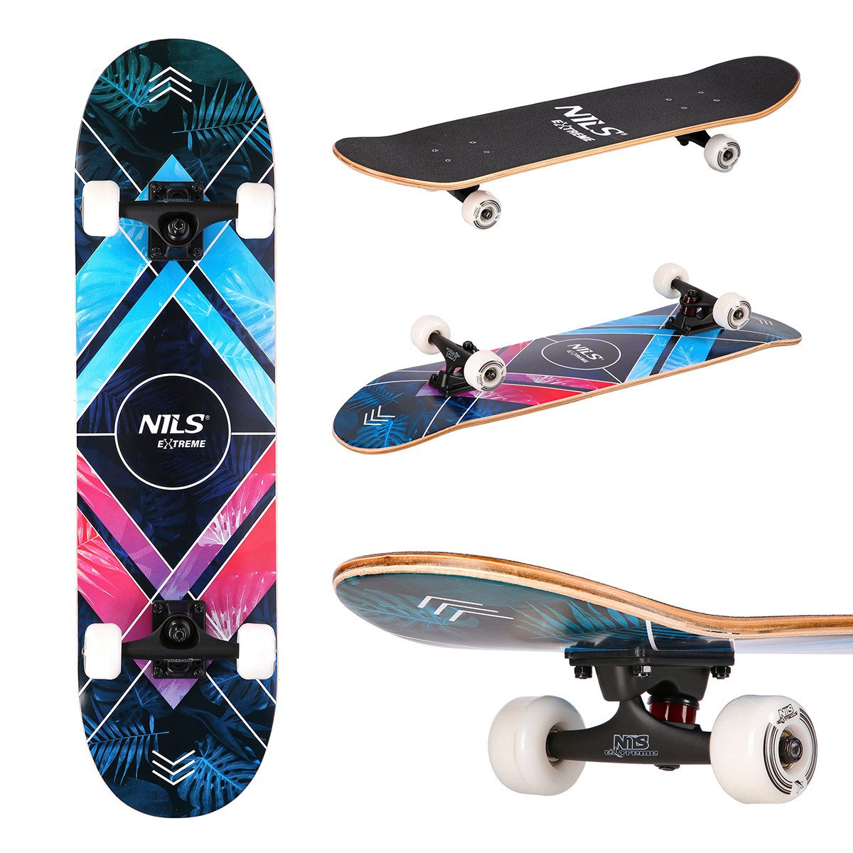Skateboard Extreme CR3108SA Triangel Skateboard 78 cm ABEC 7 bis 100 kg