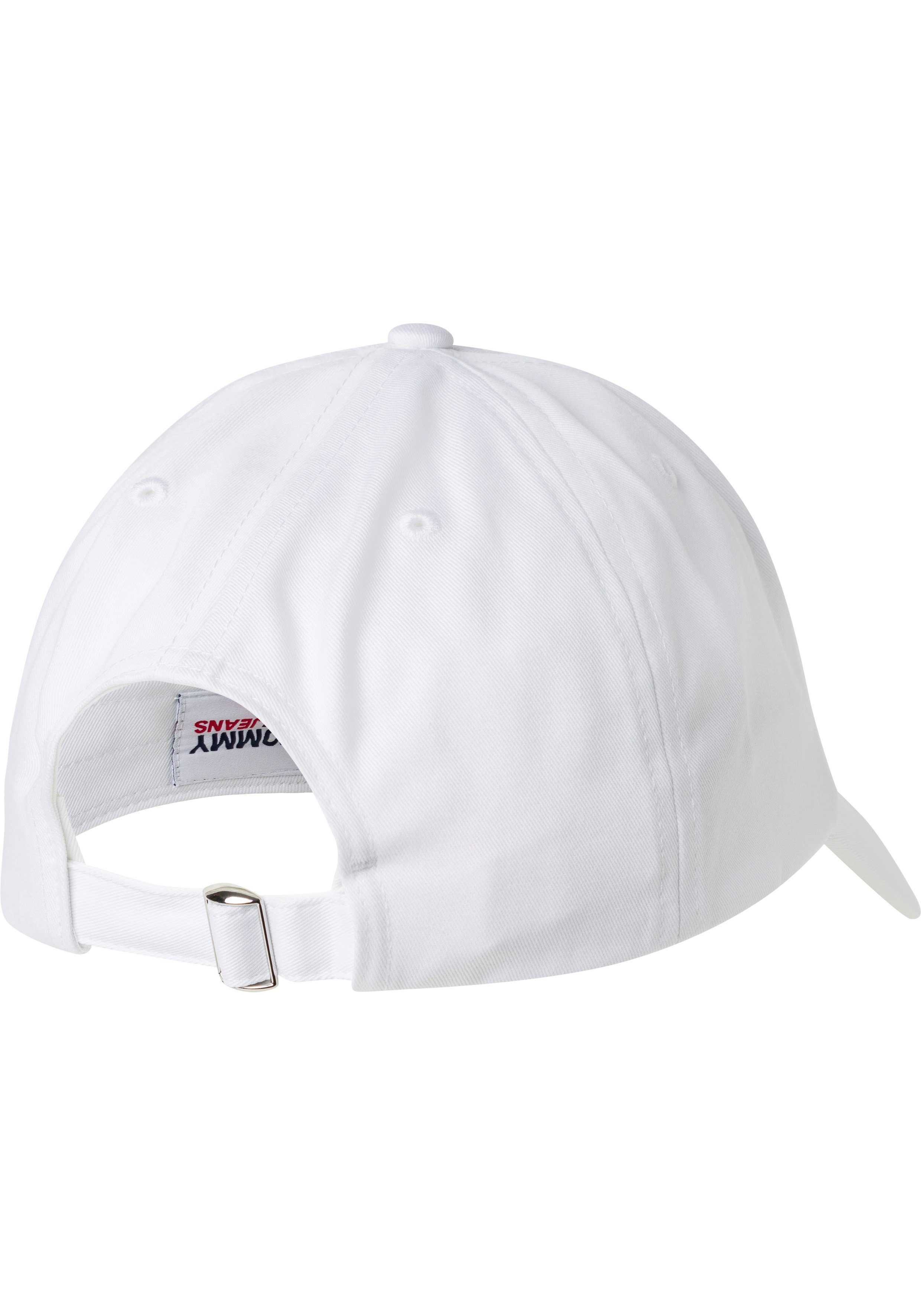 Tommy Jeans Baseball Cap Bio-Baumwolle weiß aus