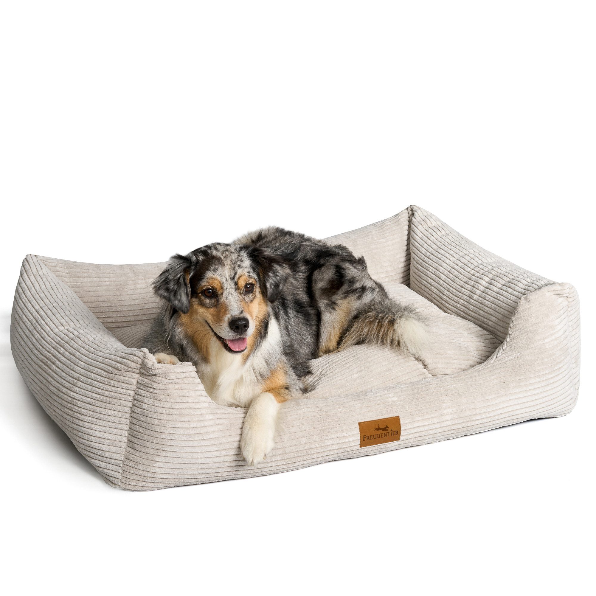 Freudentier Hundekorb Hundebett orthopädisch aus Cord, günstig online kaufen