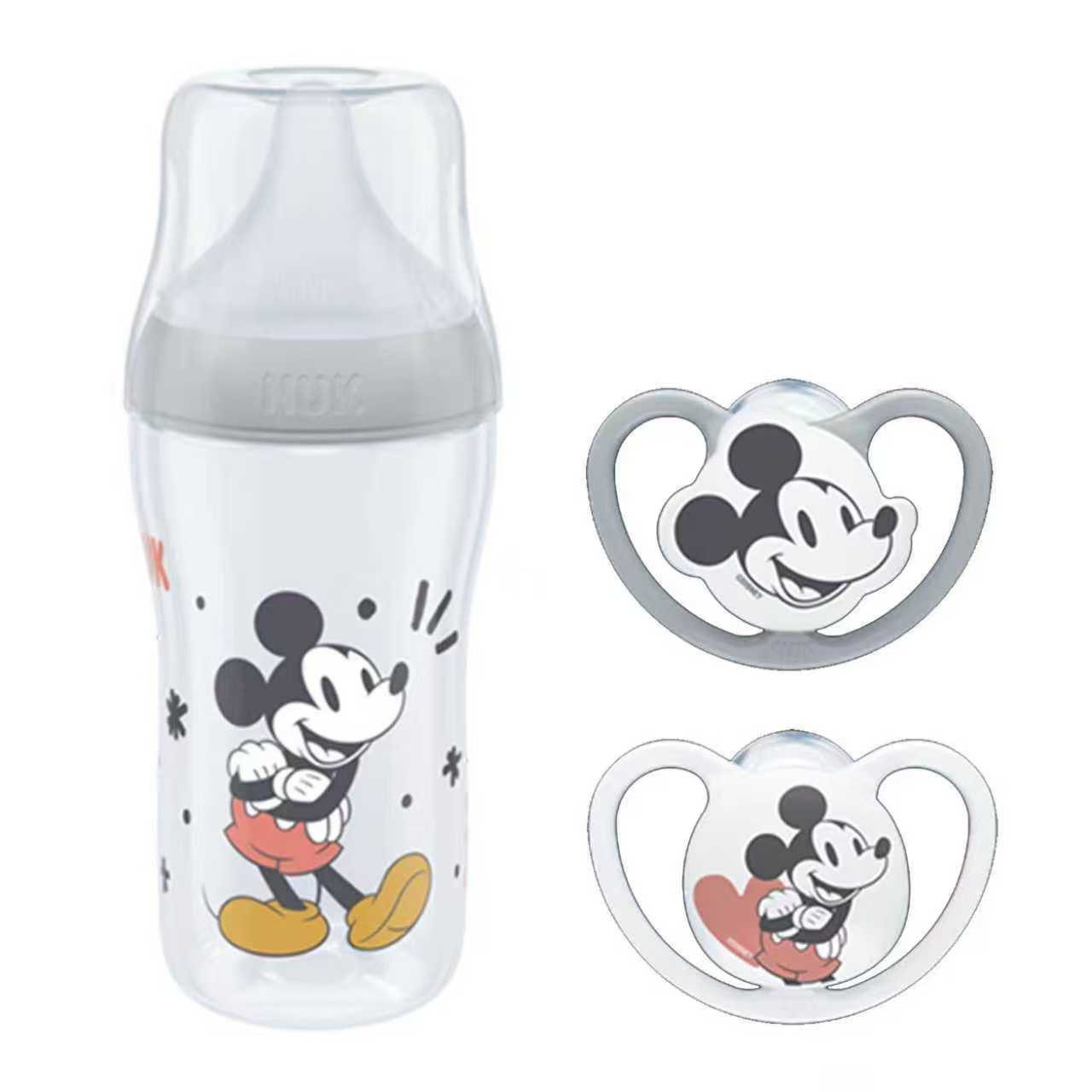 NUK Babyflasche NUK Perfect Match Flasche 3M+ mit Disney Space Schnuller Vorteilset